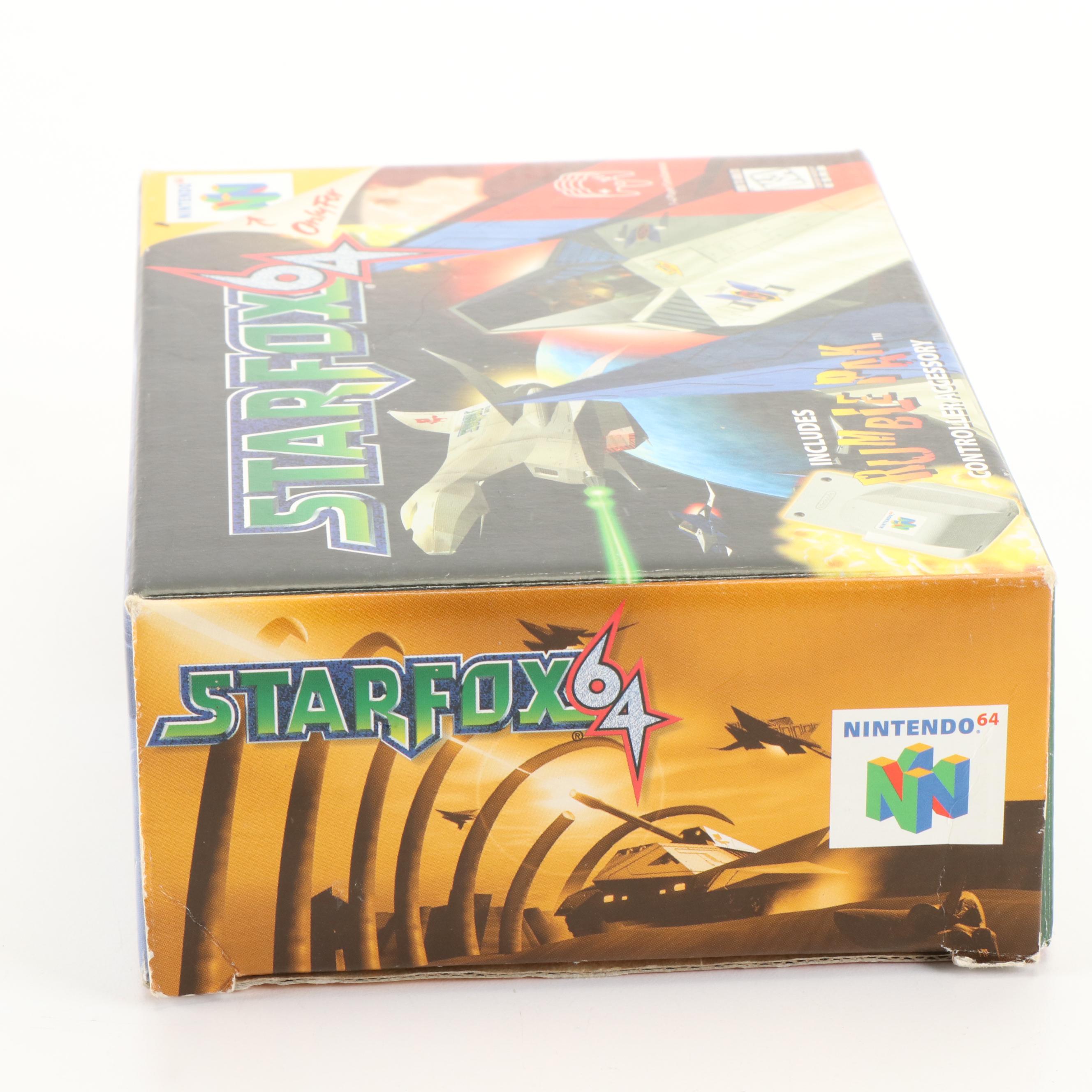 Star Fox Nintendo 64 Video Game with Original Box, Manual, and VHS Tape