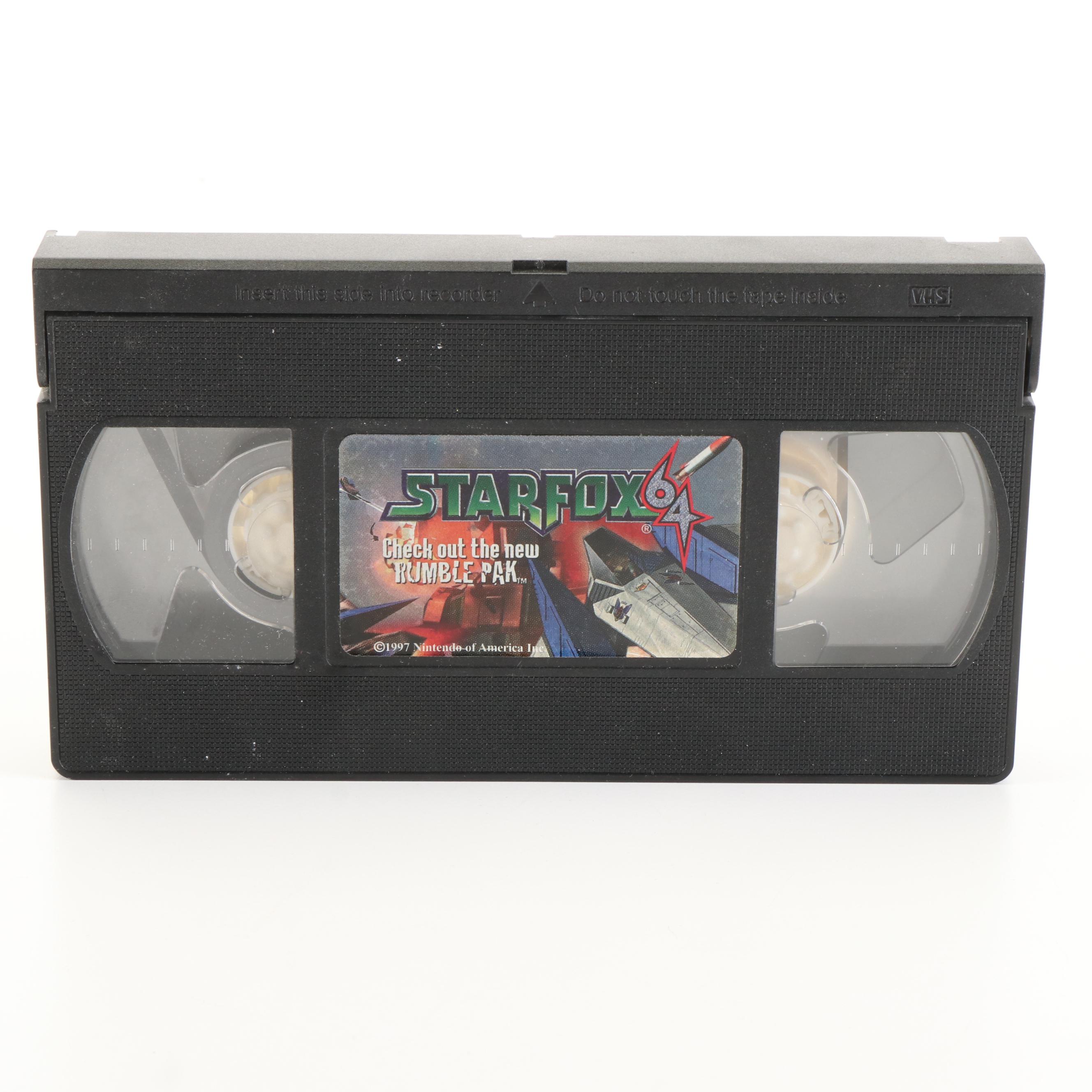 Star Fox Nintendo 64 Video Game with Original Box, Manual, and VHS Tape