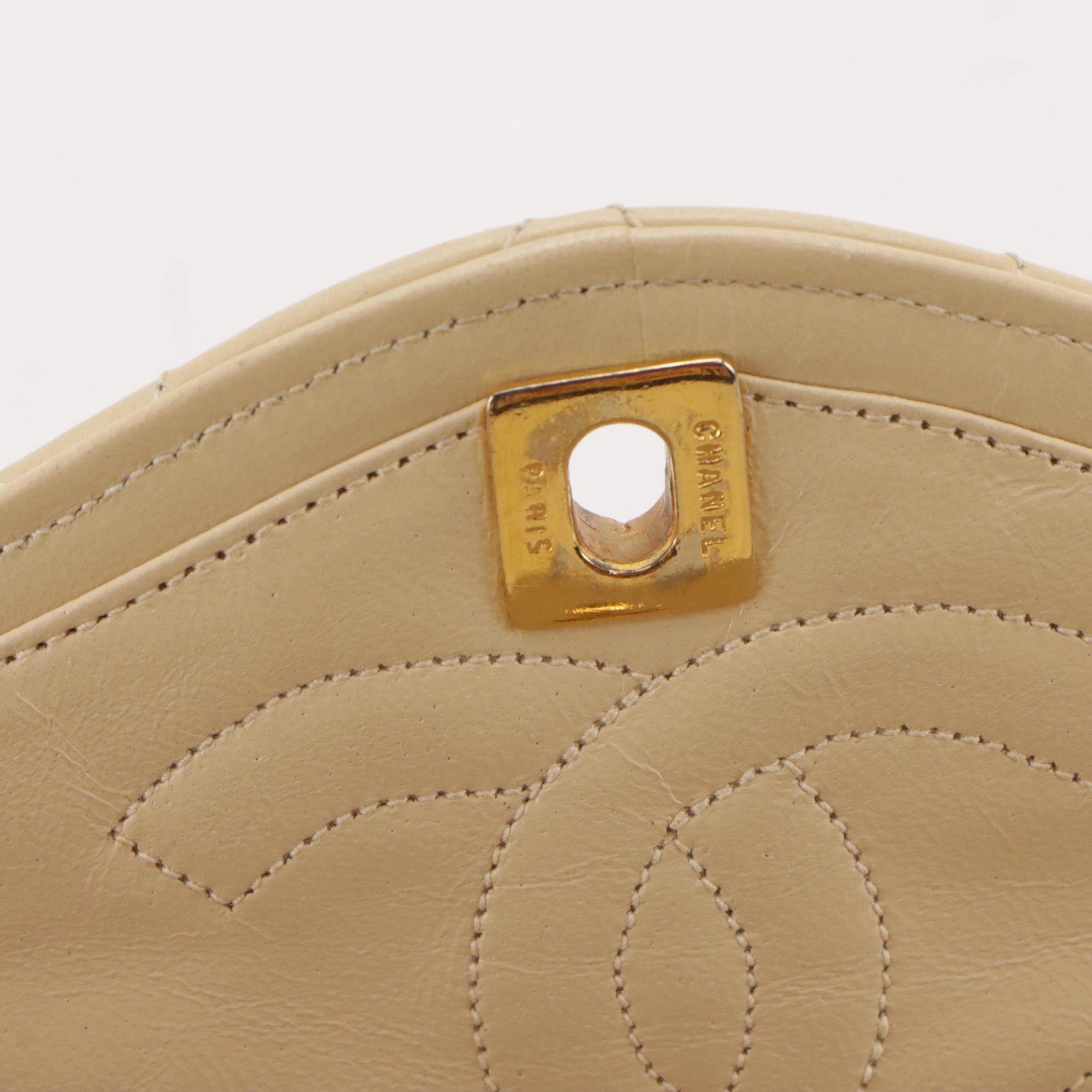 Chanel Double Flap Shoulder Bag in Bicolor Diamond Stitched Lambskin Leather