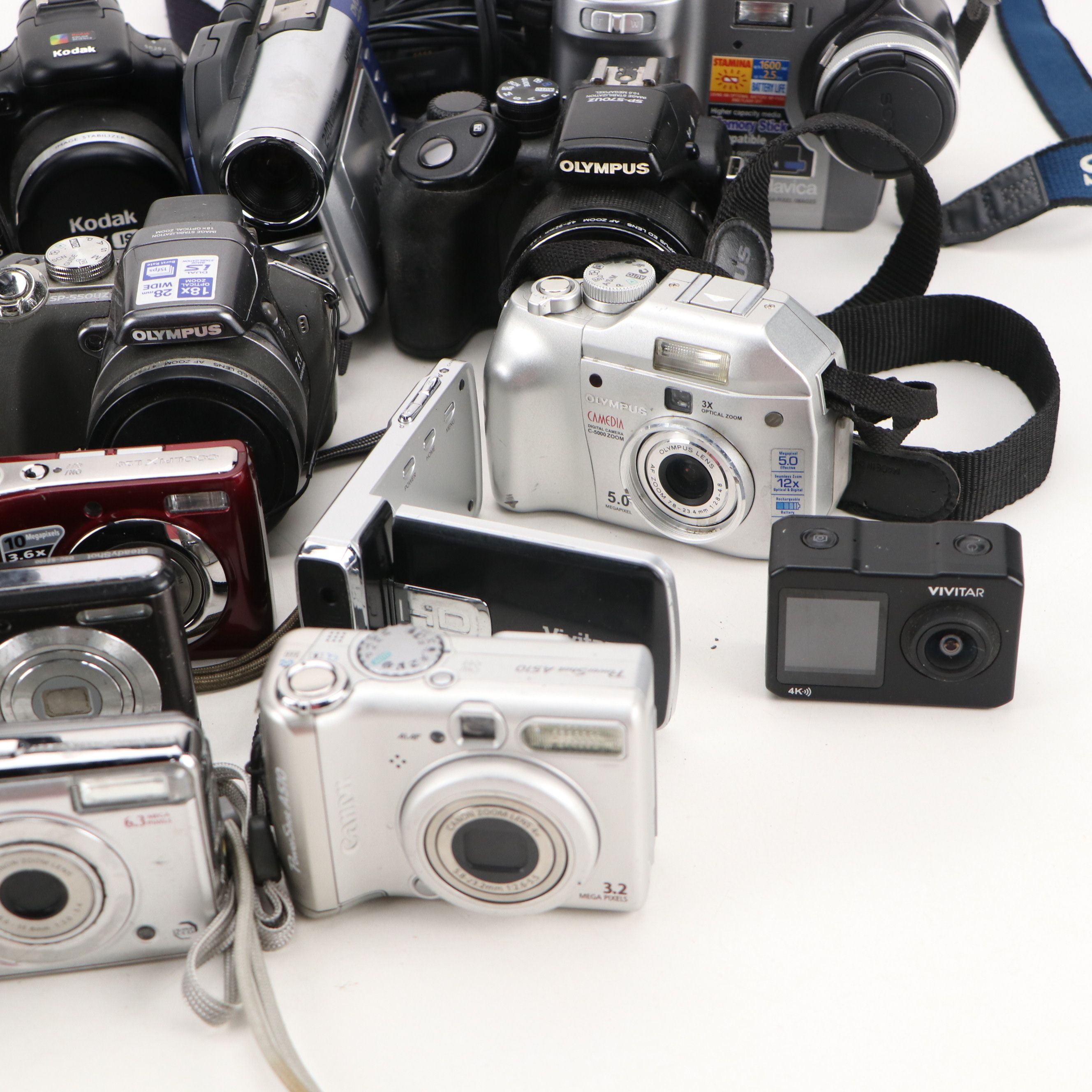 Sony Digital Mavica, Canon Digital Rebel XT, Hitachi DVD Cam, and More Cameras