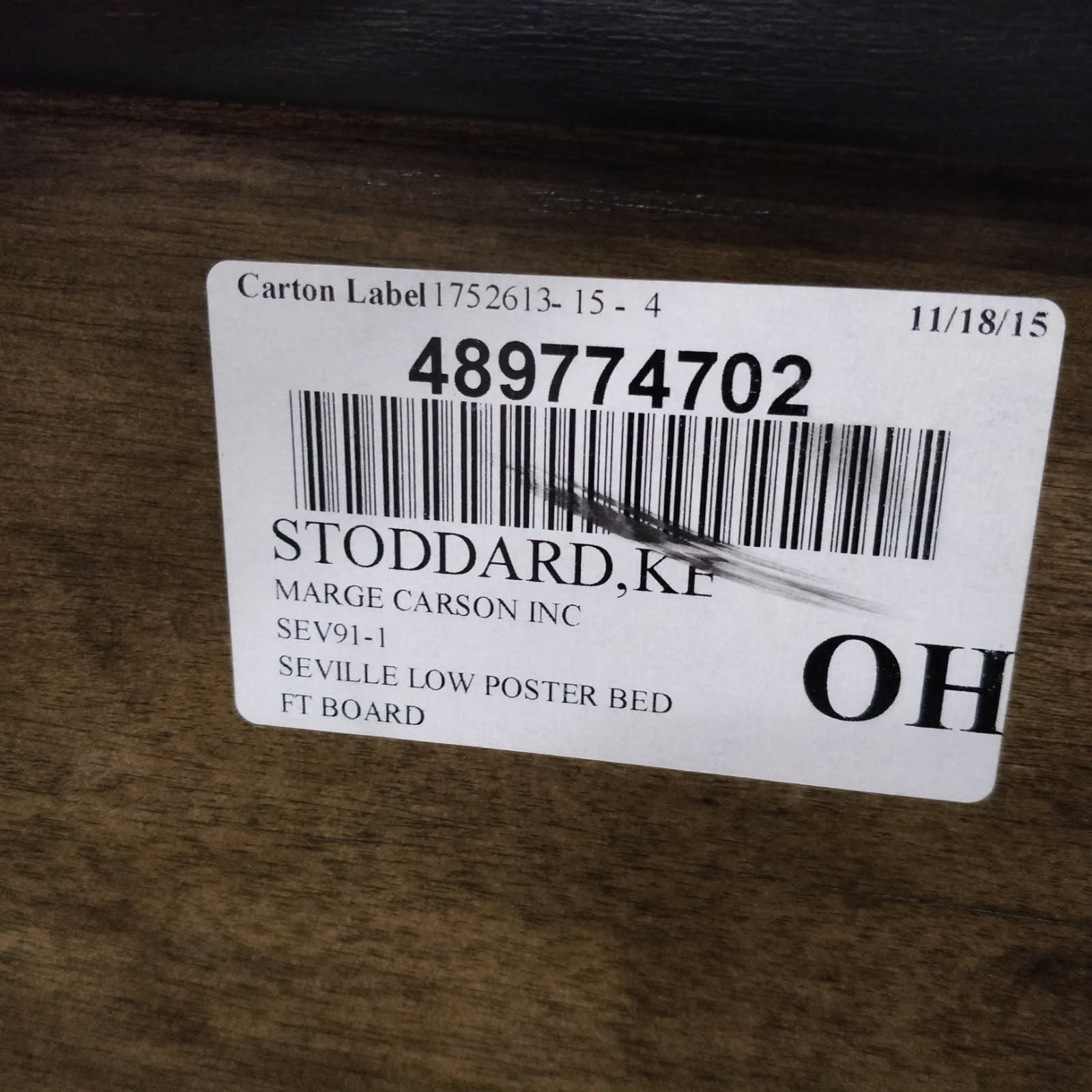 Marge Carson "Seville" Low Poster Iron Accent Bed and Michael Amini Bedding