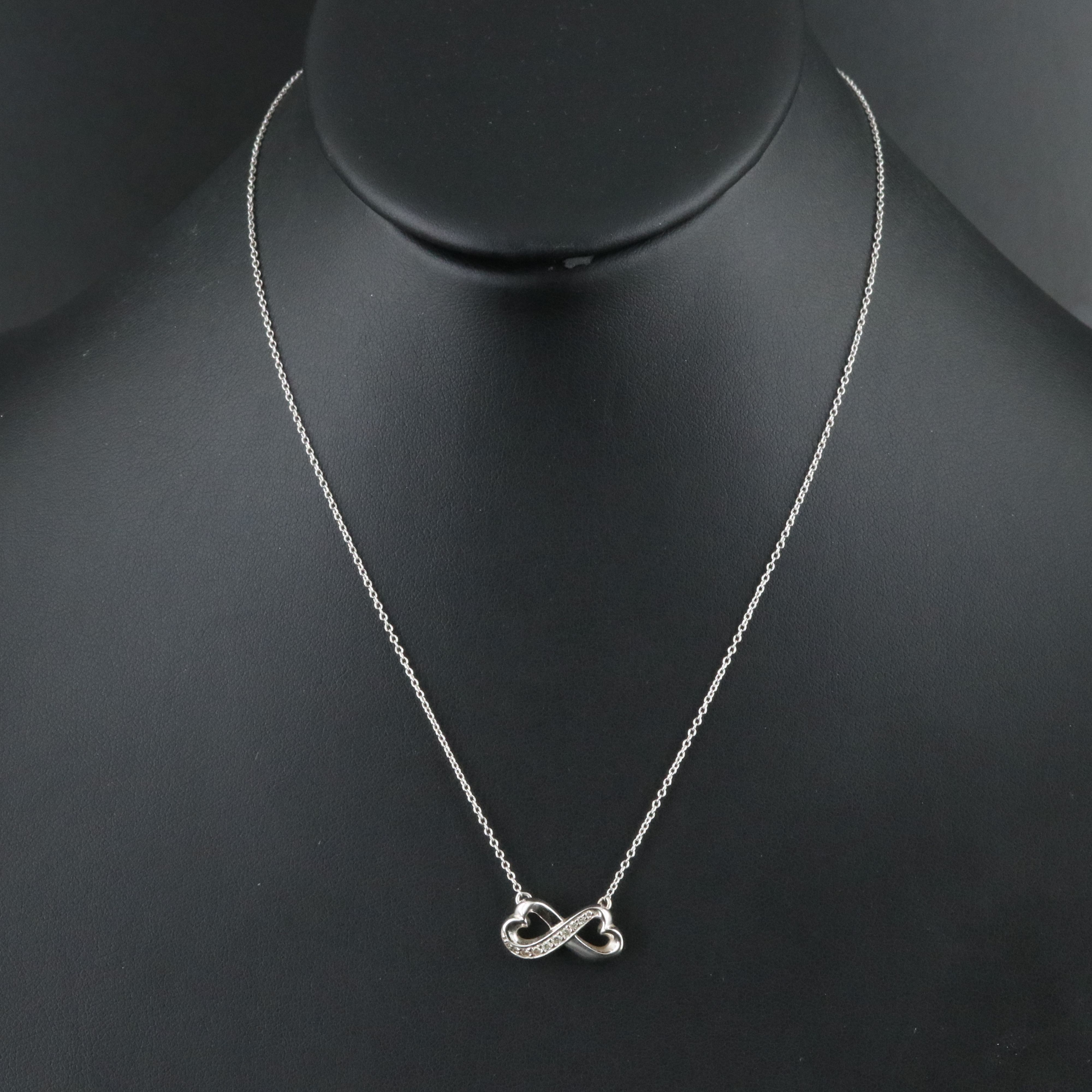 Paloma Picasso for Tiffany & Co. Loving Heart 18K and Diamond Infinity Necklace