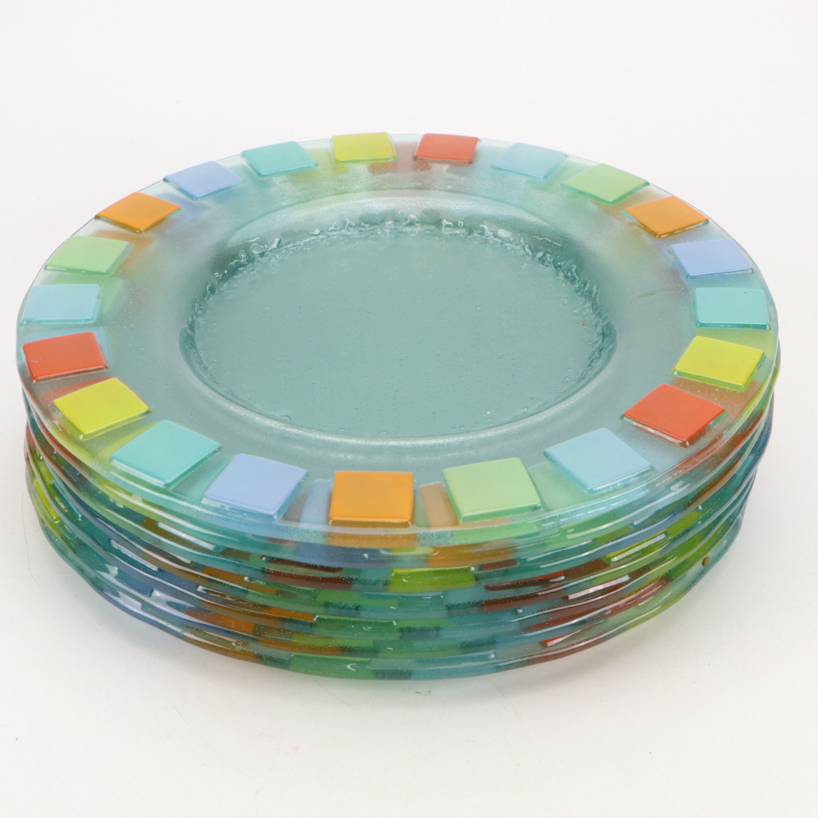 Villeroy & Boch Glass Twist Alea Vitrum Buffet Plates, 1999-2016