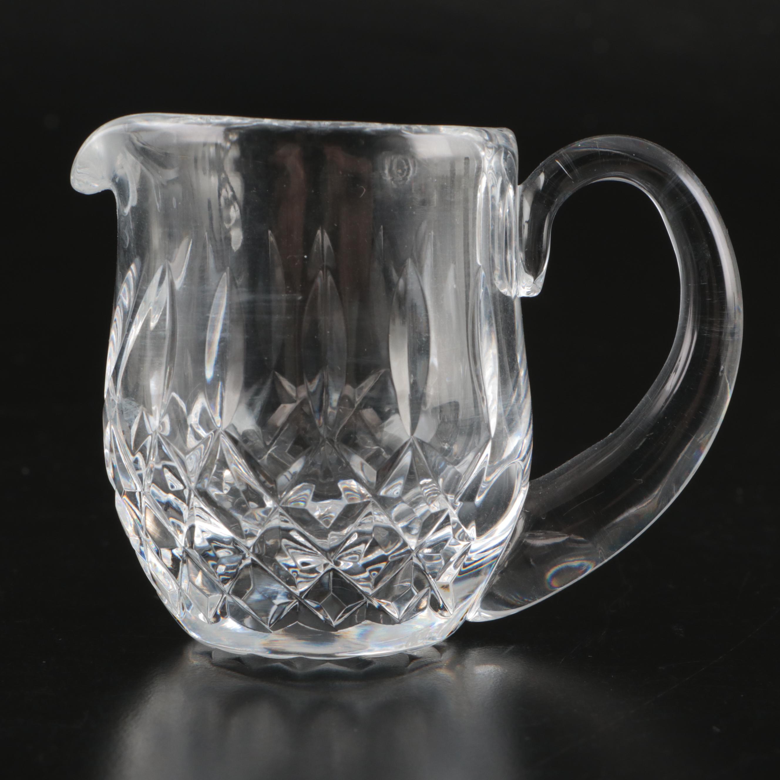 Waterford Crystal "Lismore" Miniature Creamer and Open Sugar Bowl