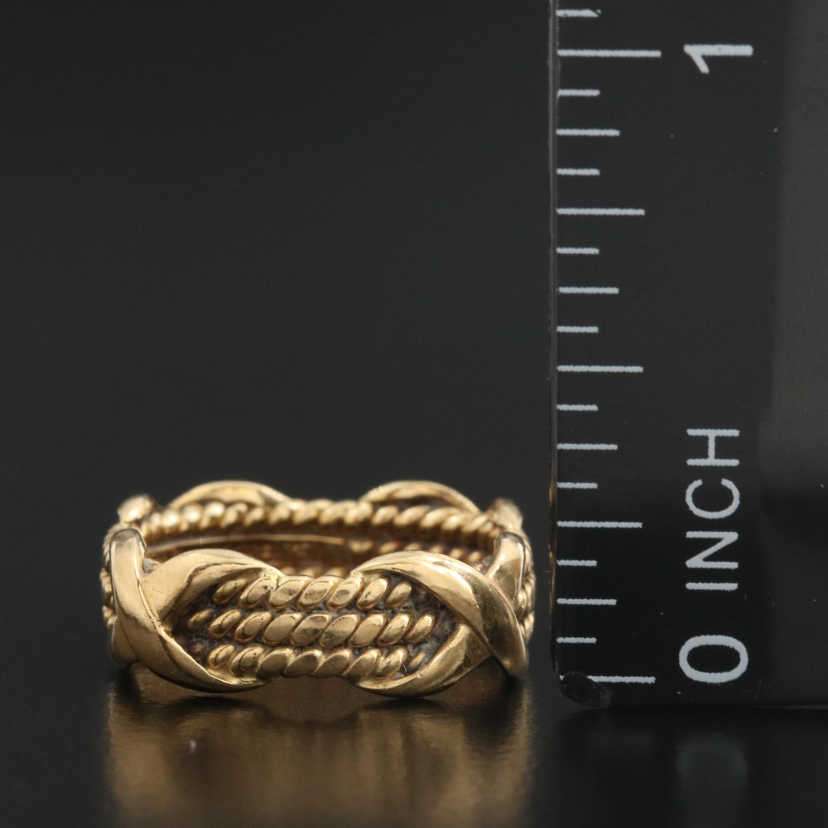 Jean Schlumberger for Tiffany & Co. 18K Triple Row X Ring