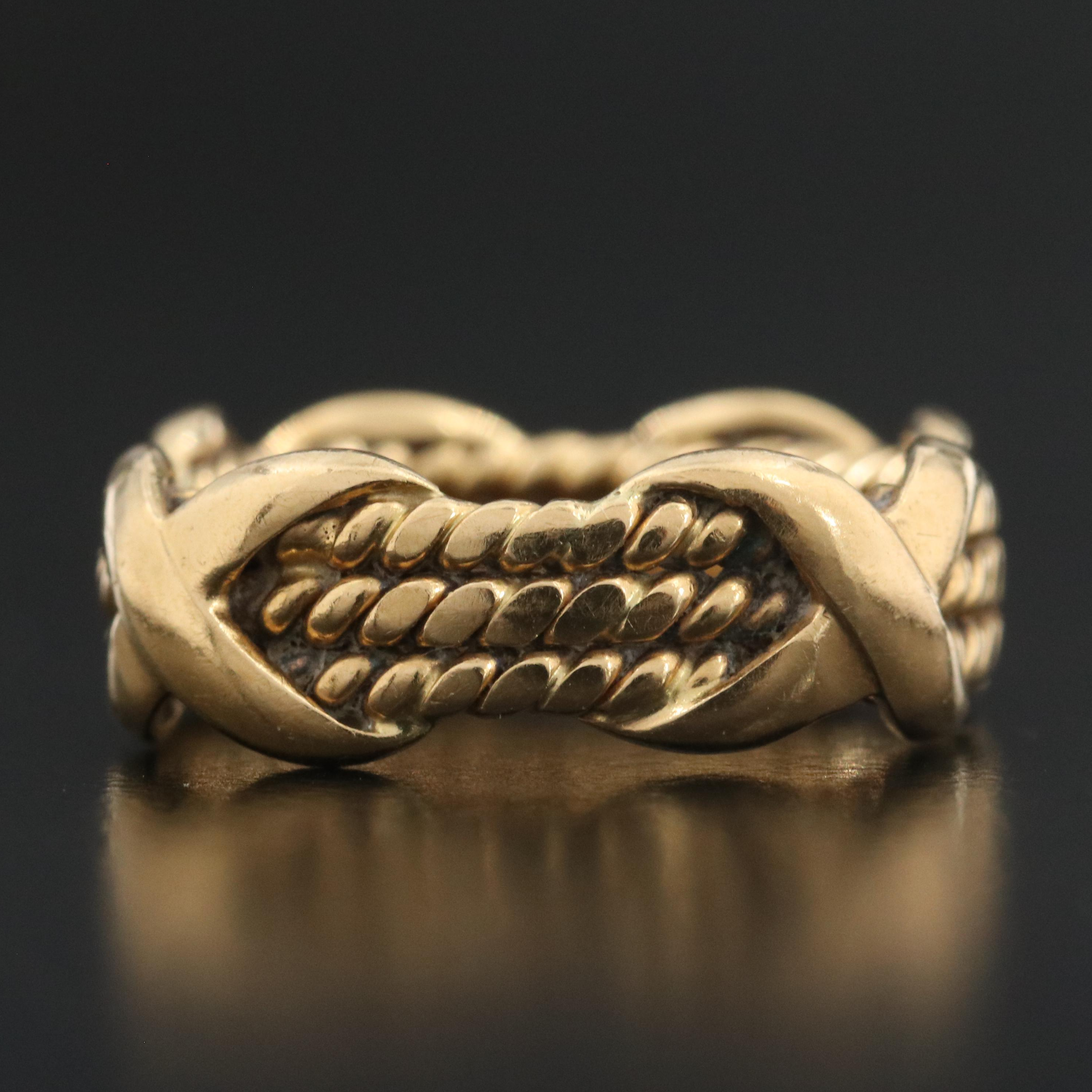 Jean Schlumberger for Tiffany & Co. 18K Triple Row X Ring