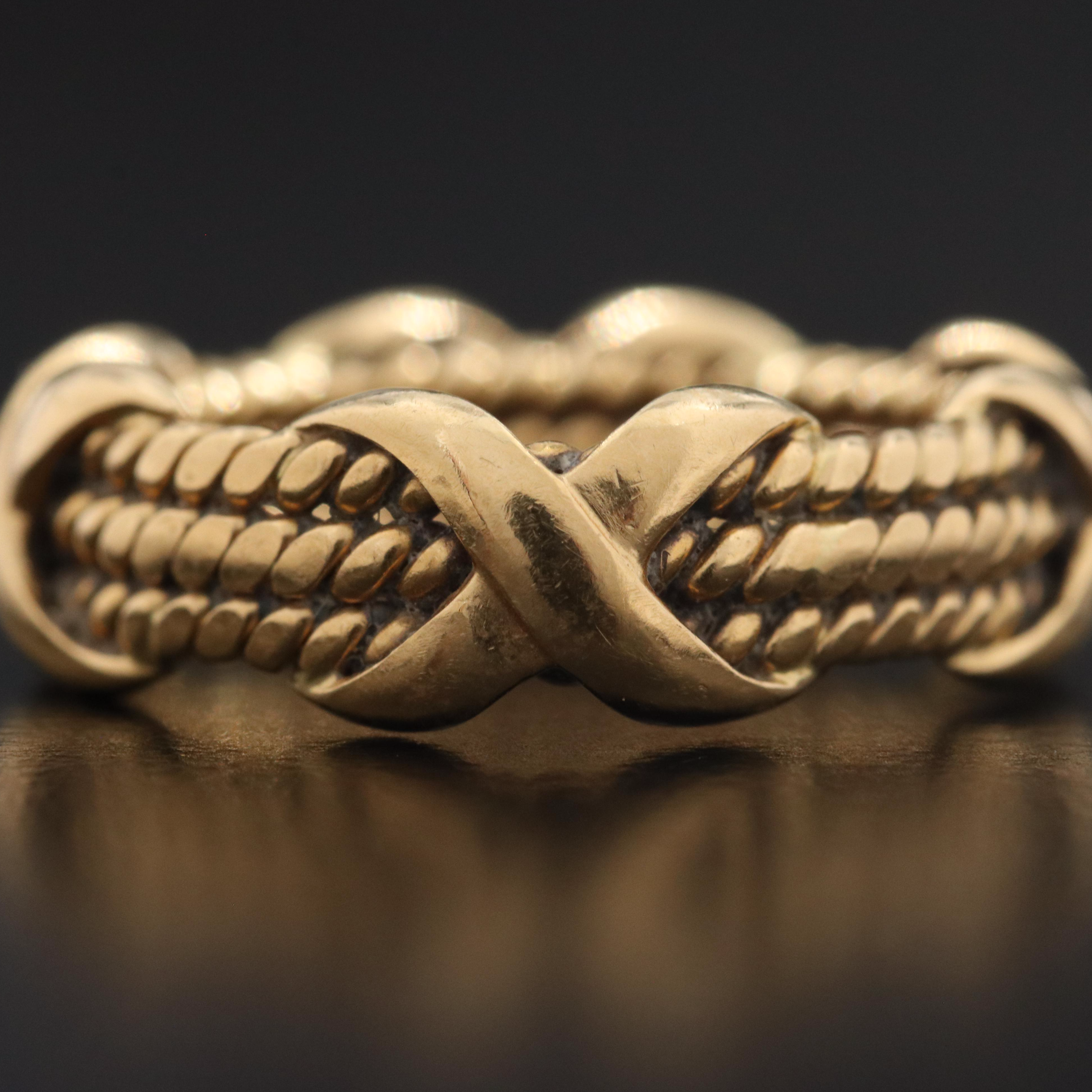 Jean Schlumberger for Tiffany & Co. 18K Triple Row X Ring