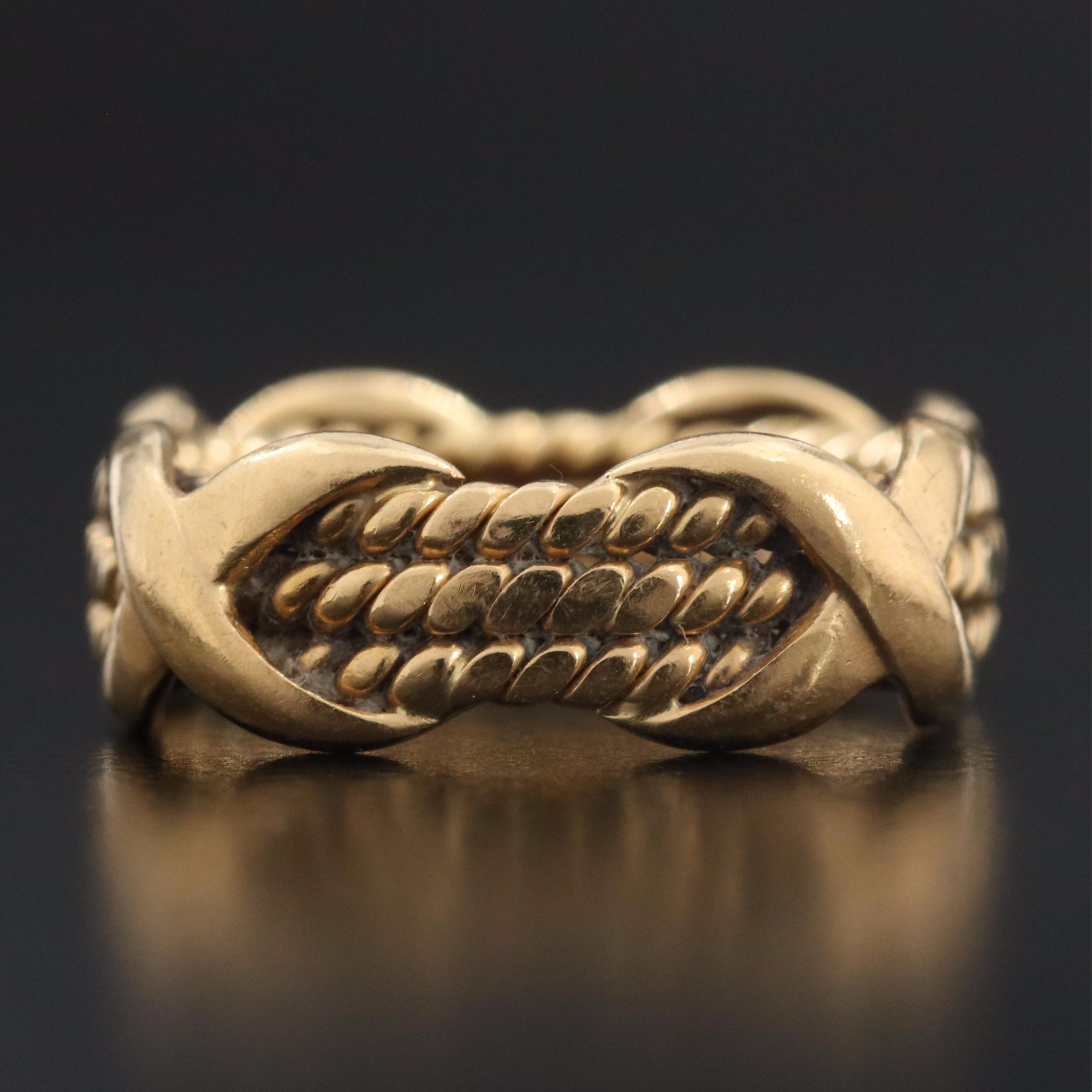 Jean Schlumberger for Tiffany & Co. 18K Triple Row X Ring