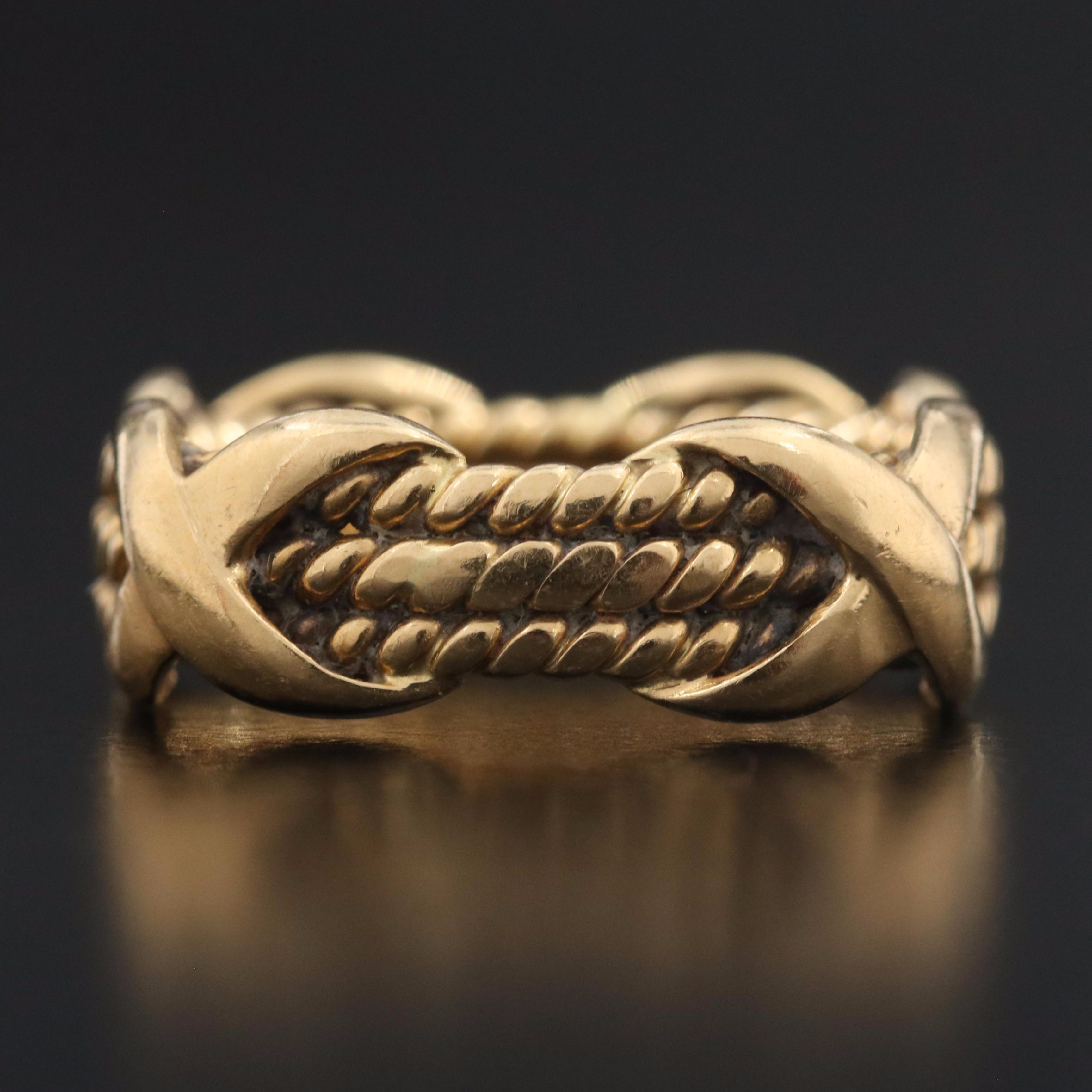 Jean Schlumberger for Tiffany & Co. 18K Triple Row X Ring