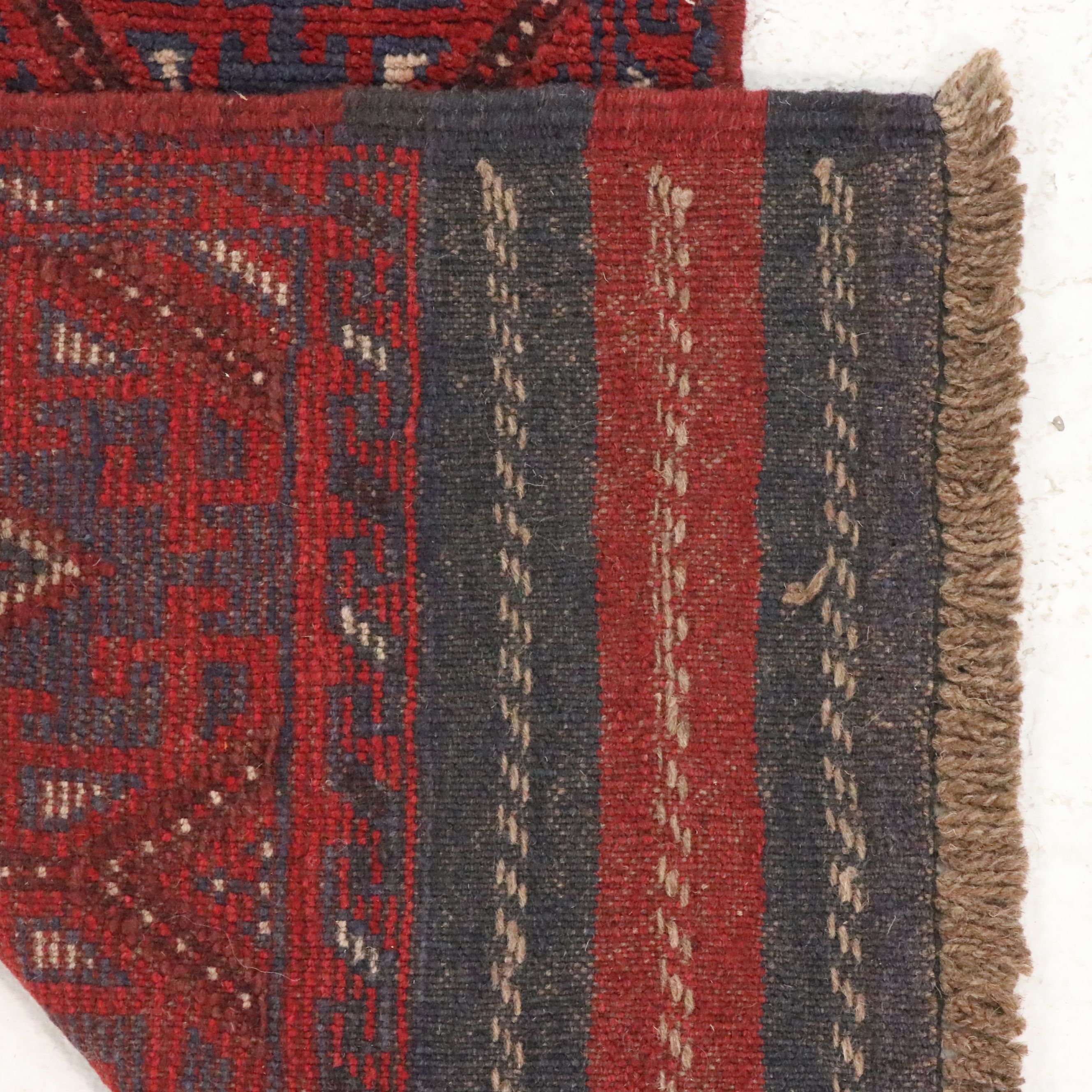 1'11 x 7'5 Handwoven Afghan Mashwani Carpet Runner