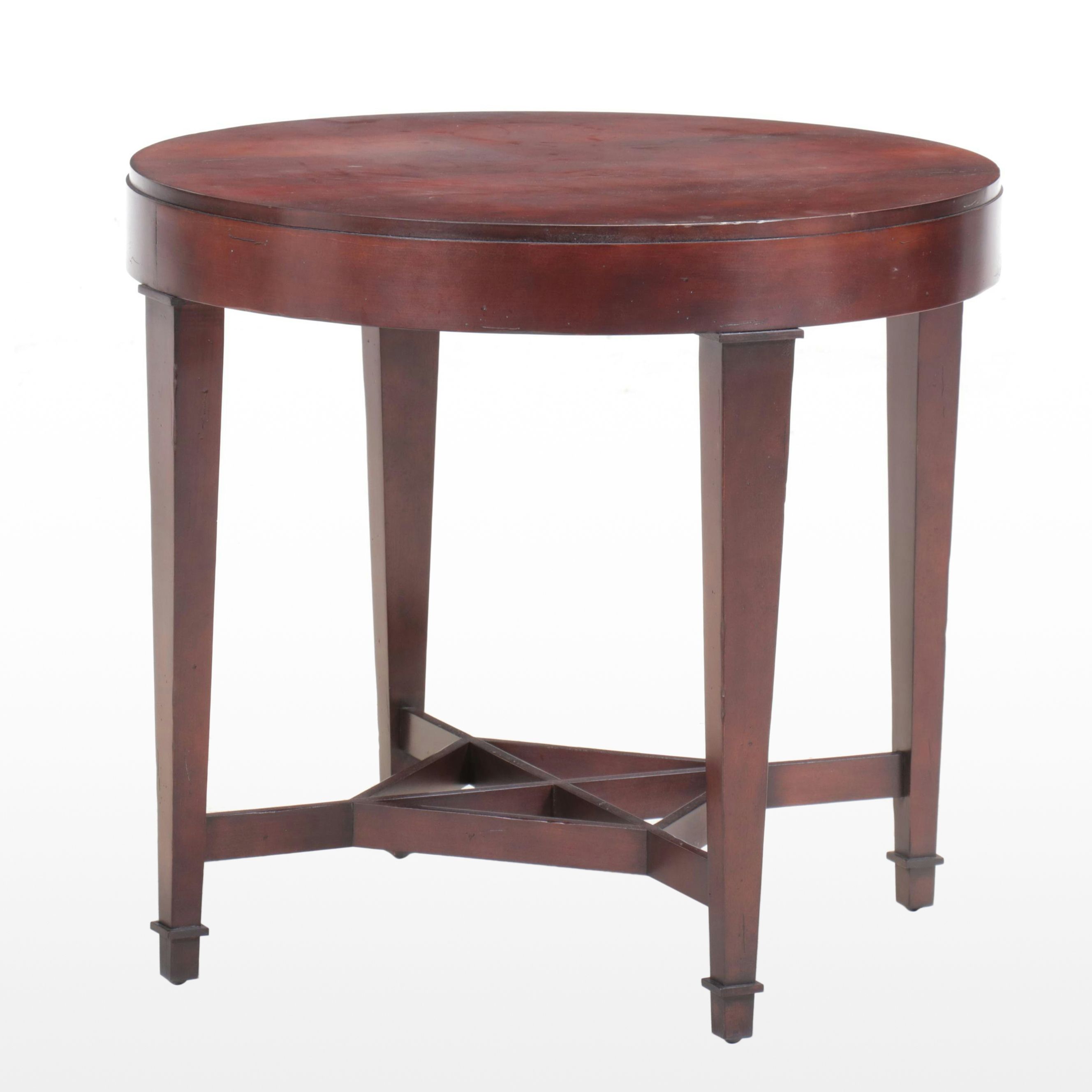 Baker Furniture Contemporary Mahogany Side Table