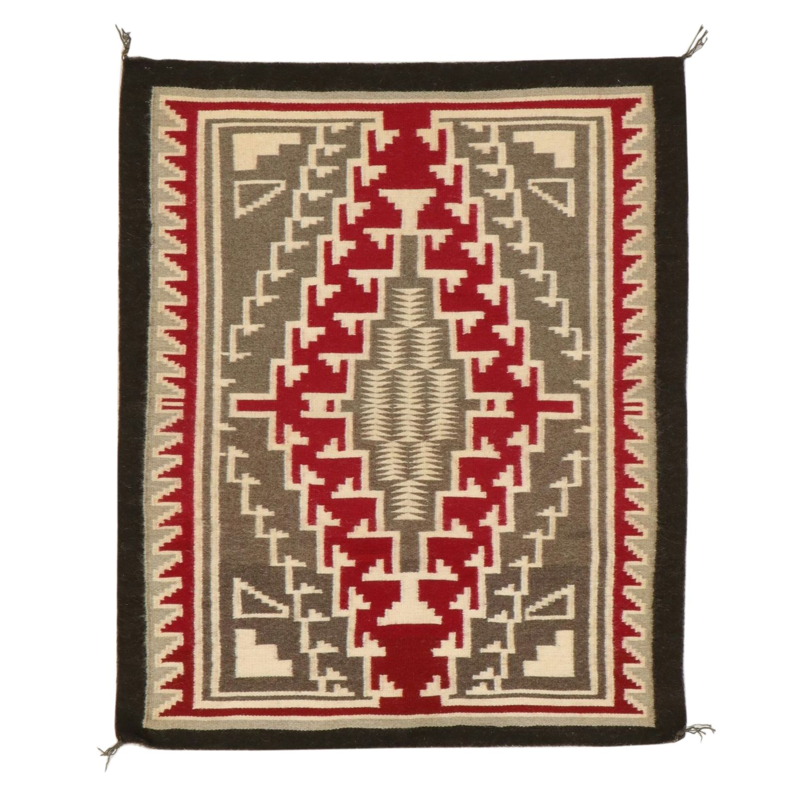 3'3 x 3'11 Handwoven Betty Jake Navajo Accent Rug