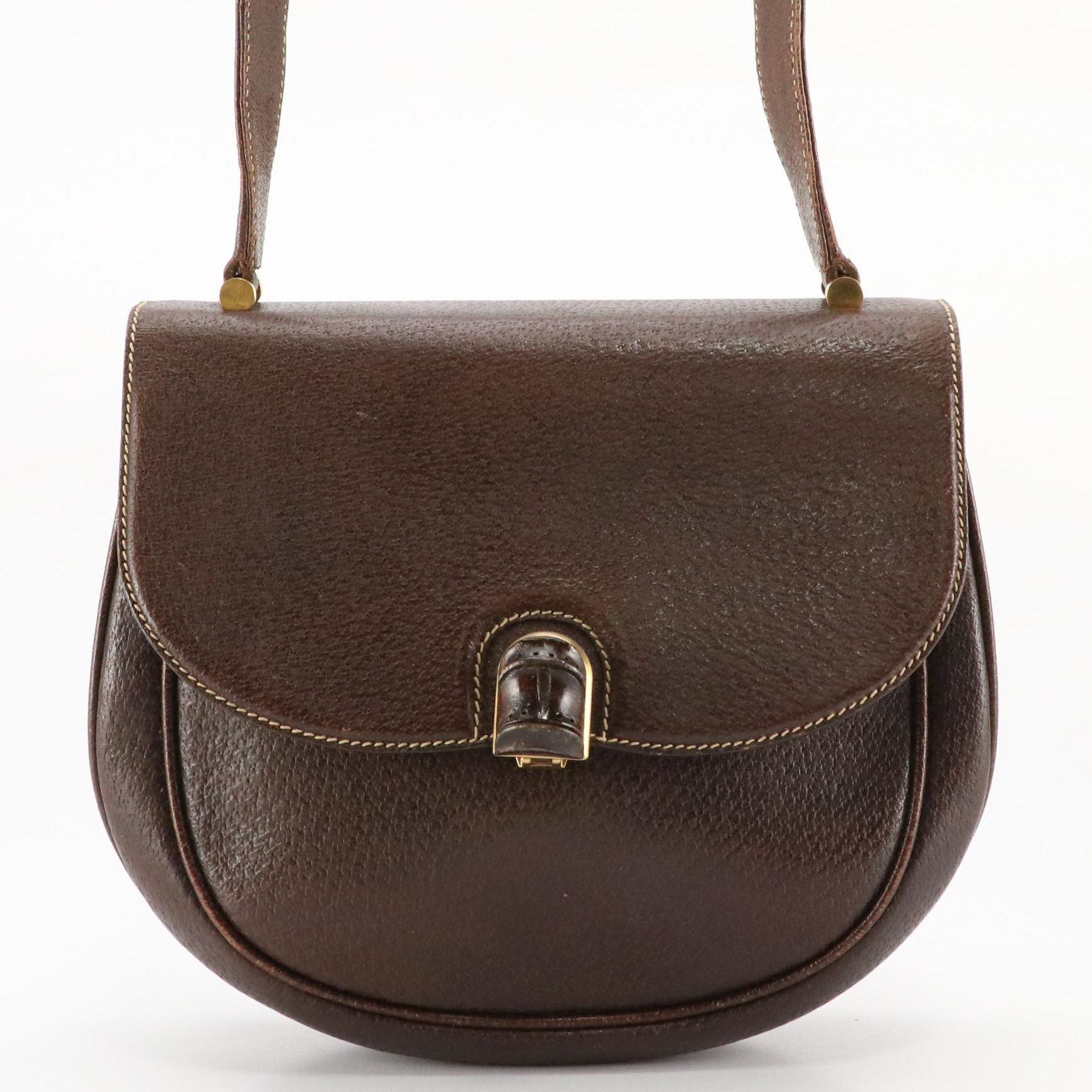 Gucci Bamboo Saddle Bag in Cinghiale Leather