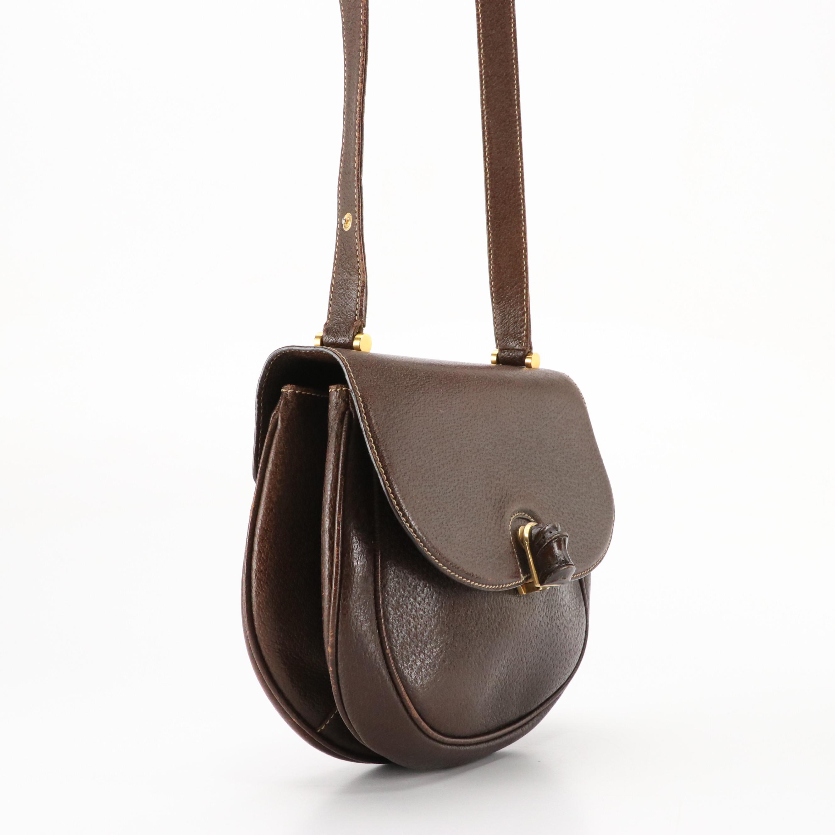 Gucci Bamboo Saddle Bag in Cinghiale Leather