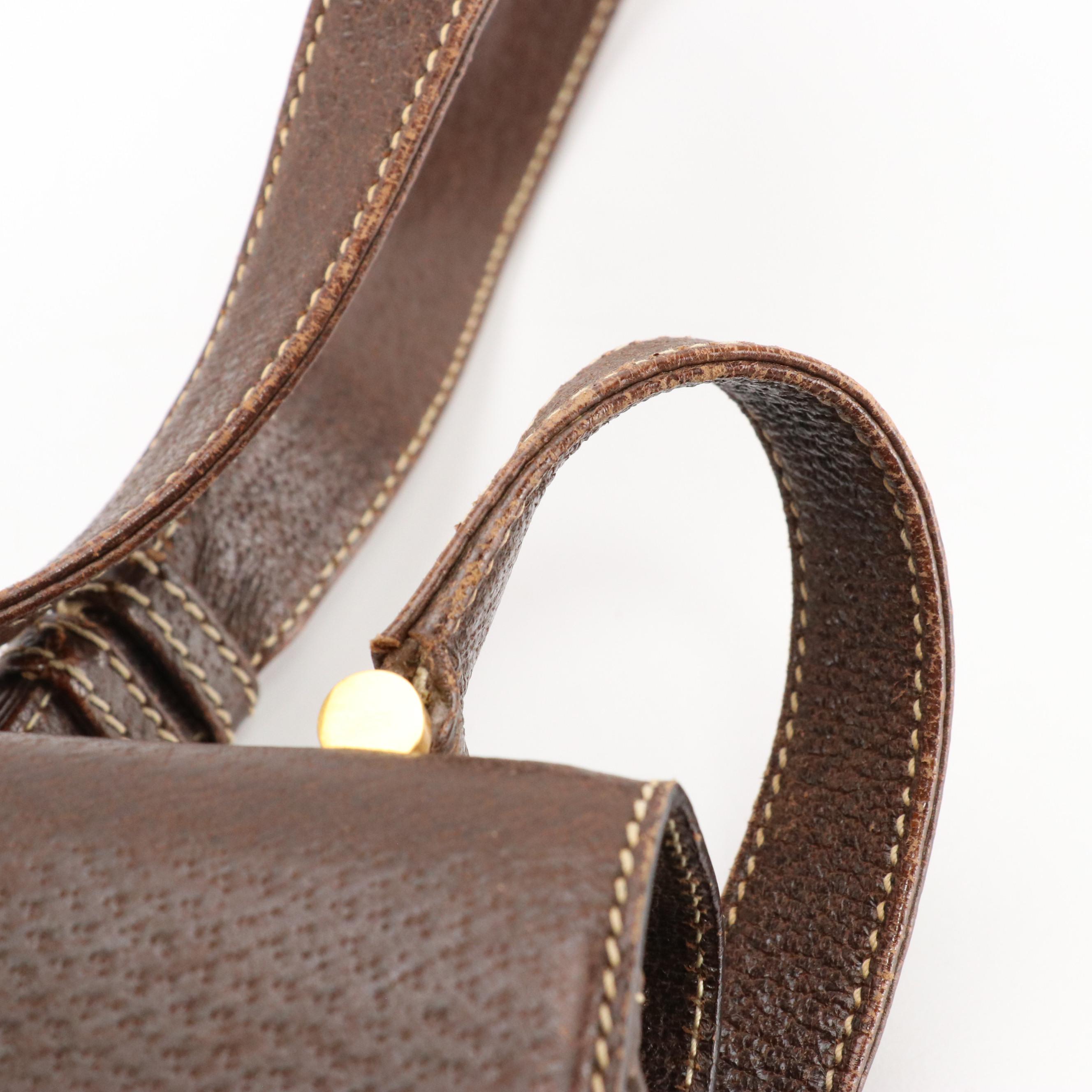 Gucci Bamboo Saddle Bag in Cinghiale Leather