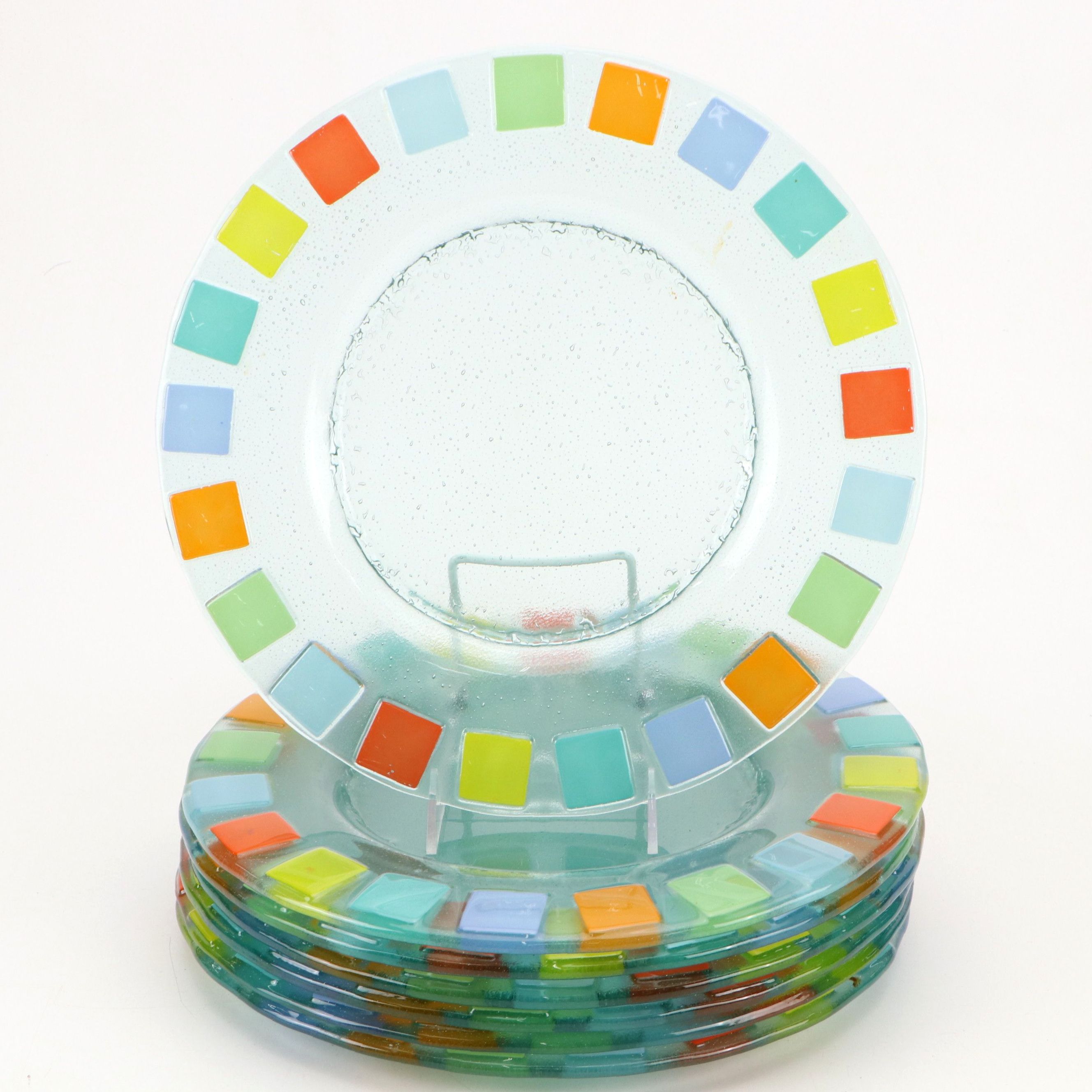 Villeroy & Boch Glass Twist Alea Vitrum Buffet Plates, 1999-2016