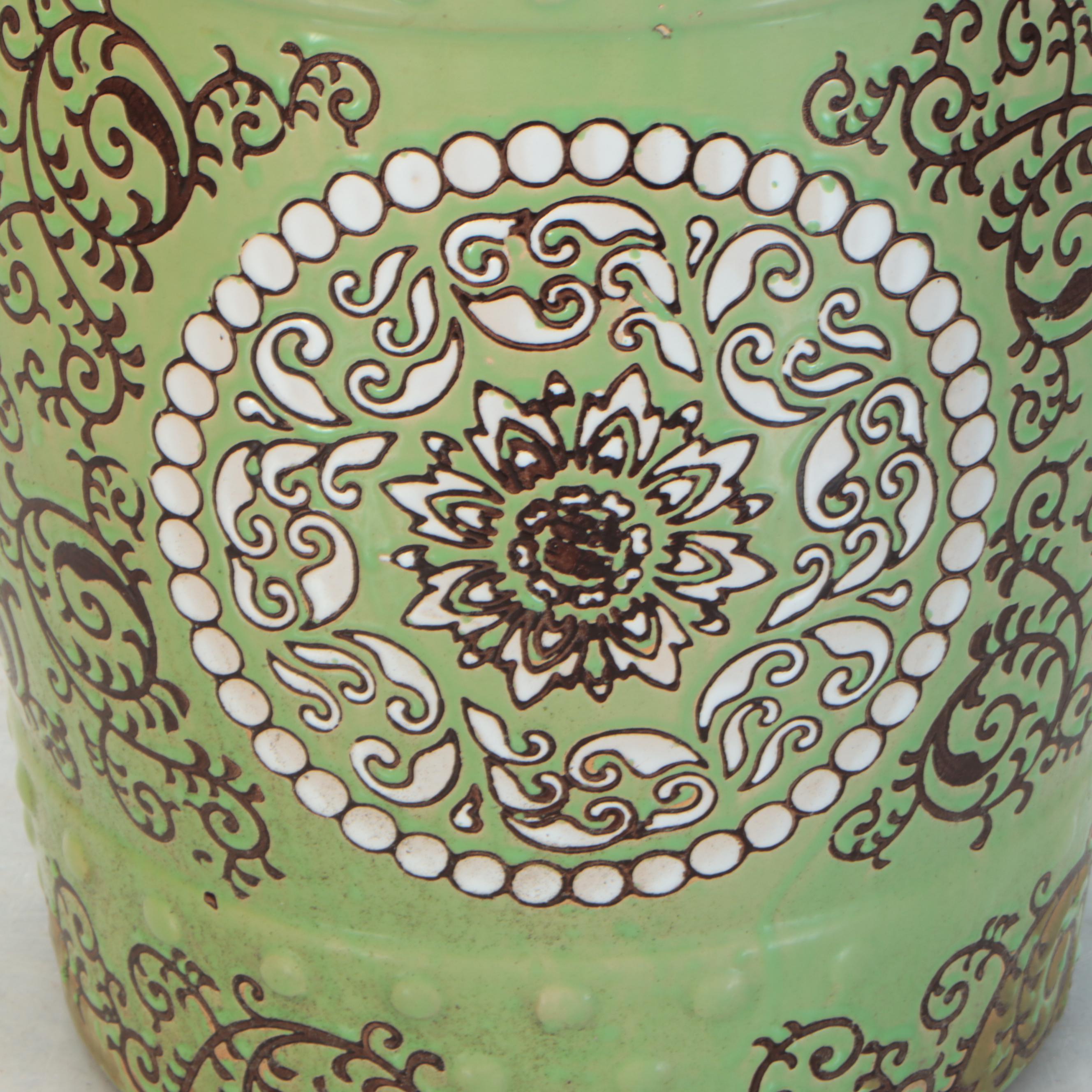 Chinese Glazed Ceramic Garden Seat