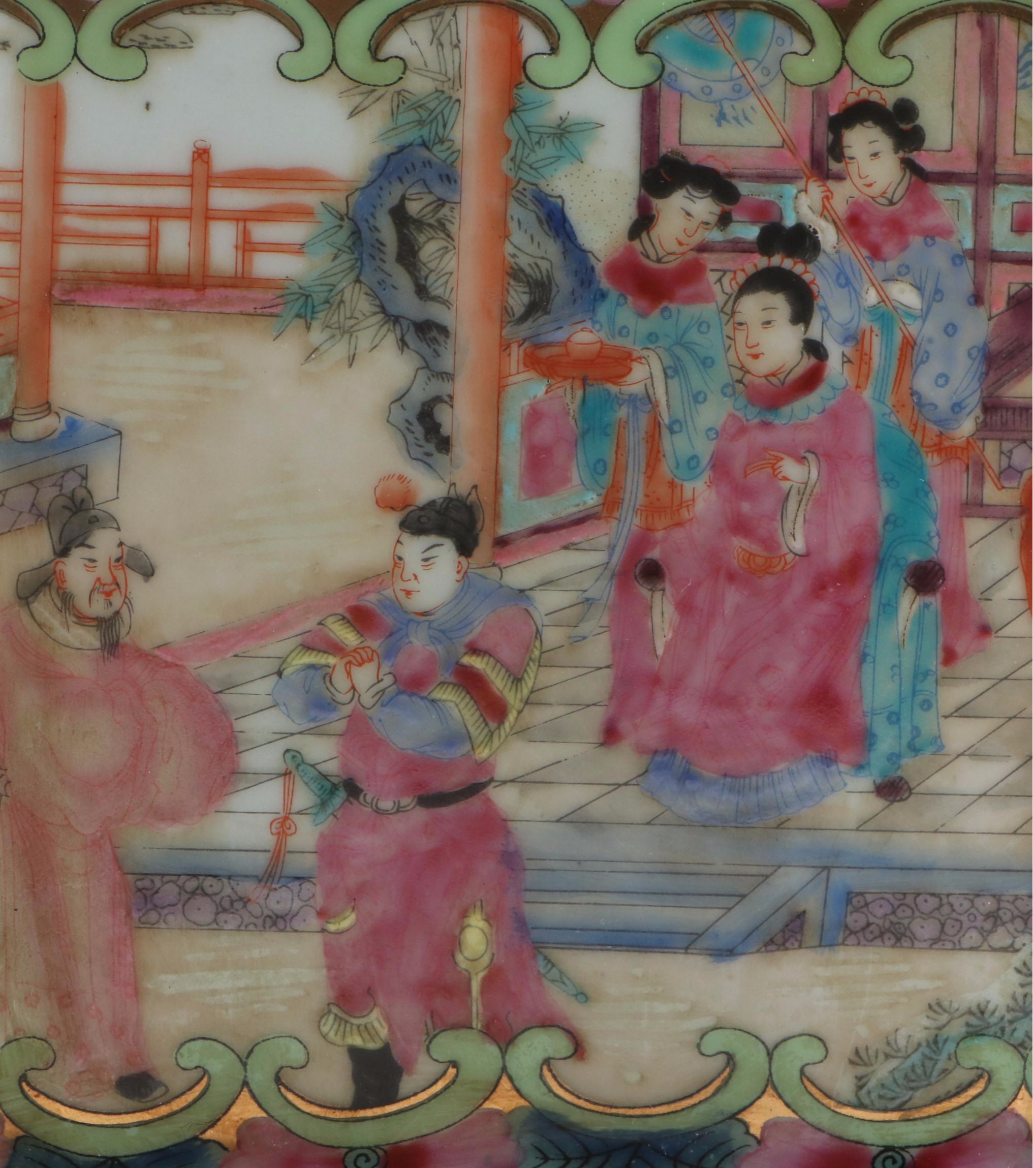 Chinese Famille Rose Style Ceramic Tissue Box Cover, 21st Century