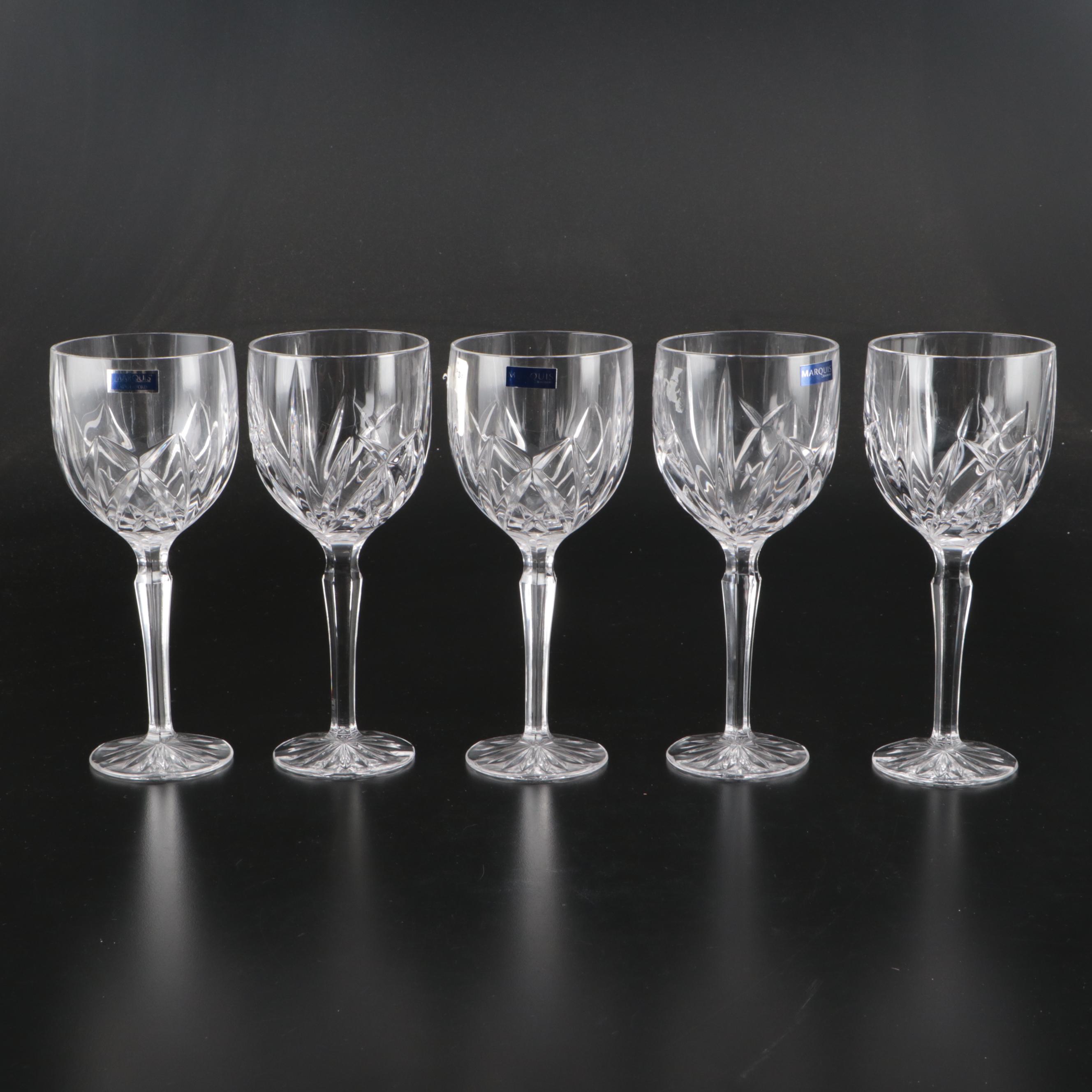 Marquis by Waterford Crystal Water Goblets and Old Fashioned Glasses
