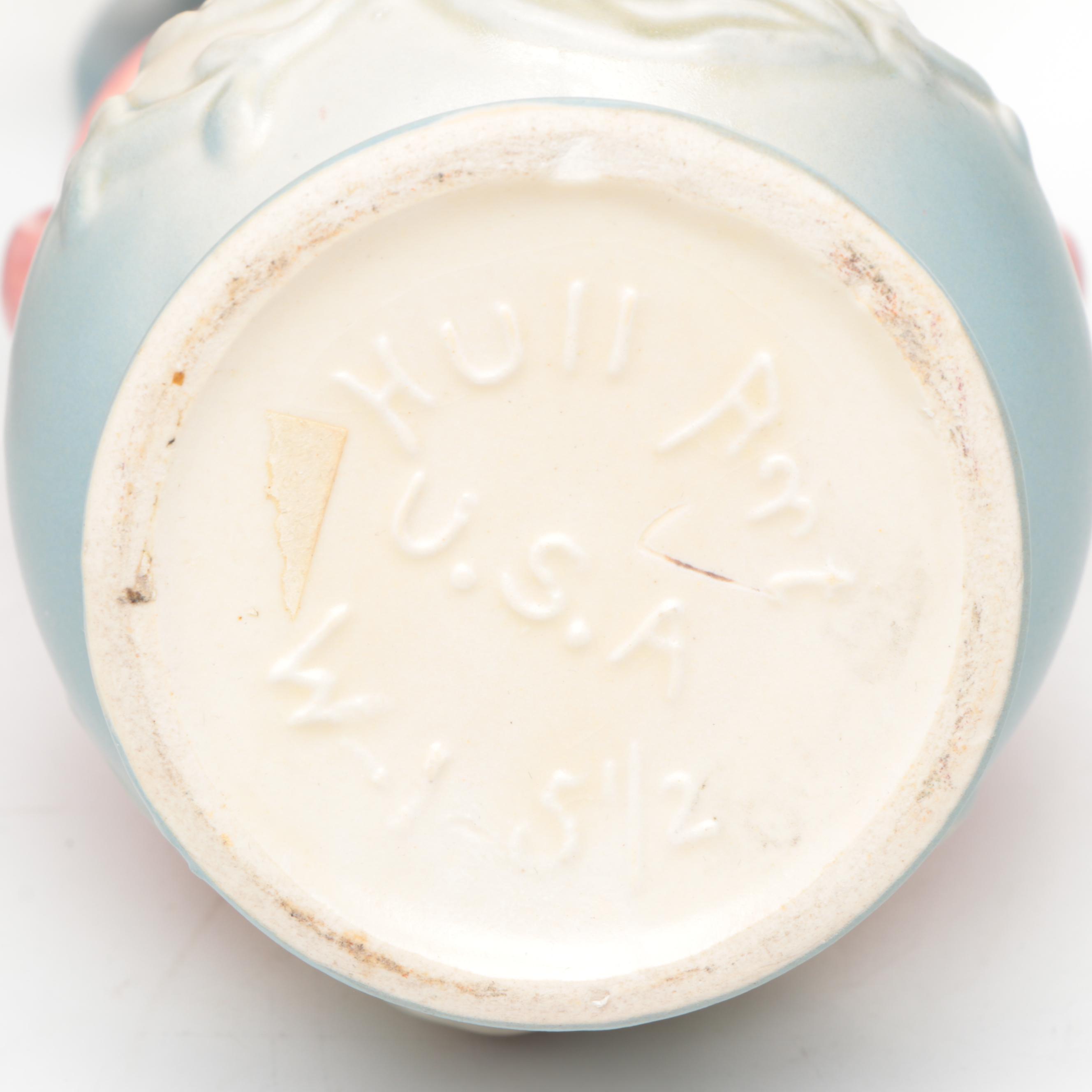 Hull "Magnolia" and More Ceramic Vases and Pair of Candlesticks