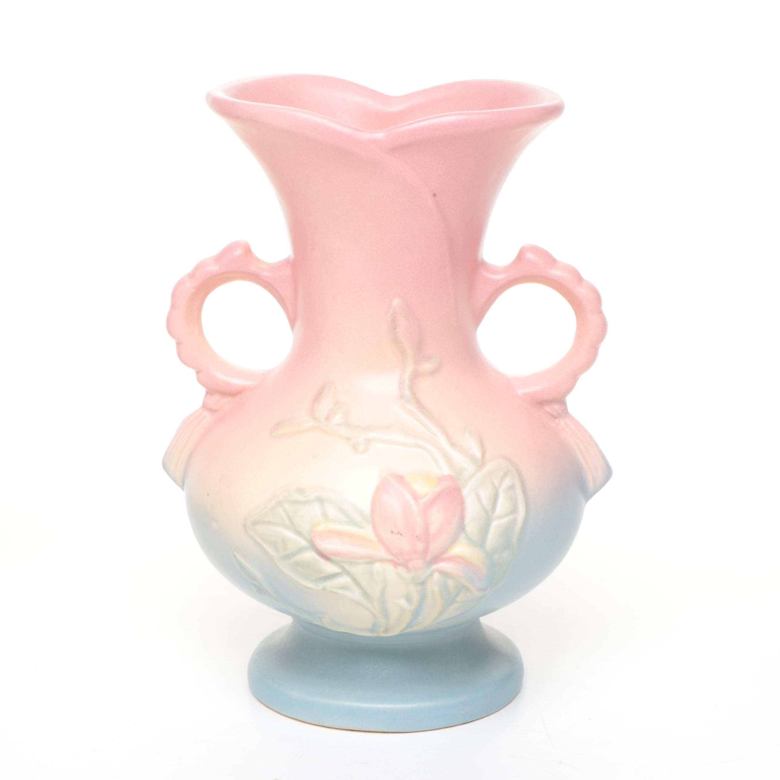 Hull "Magnolia" and More Ceramic Vases and Pair of Candlesticks