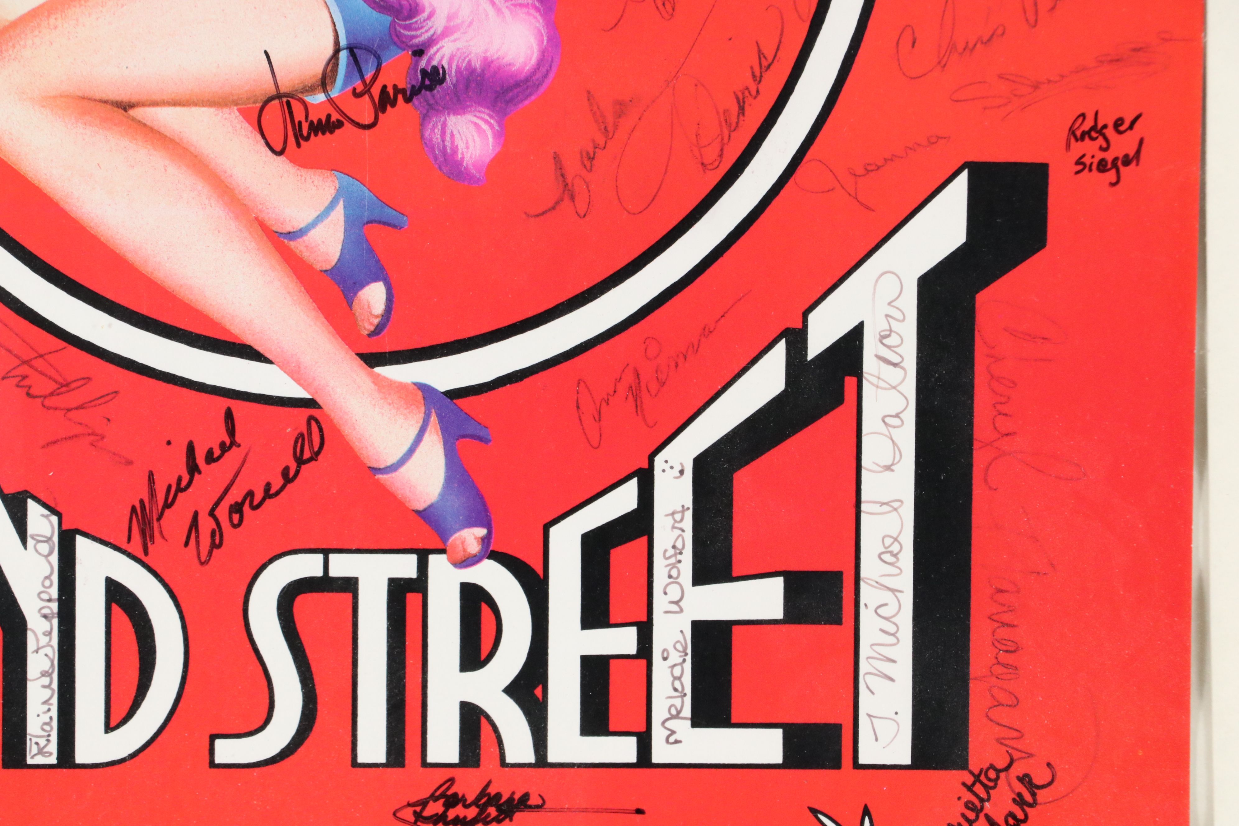 Cast Signed "42nd Street" Theatre Poster