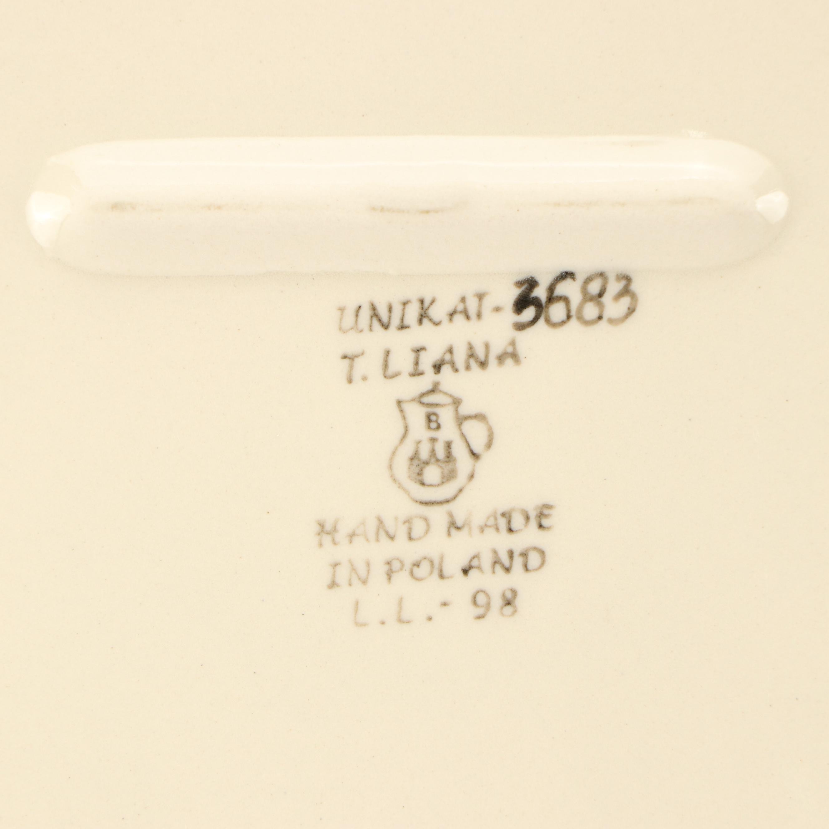 Unikat M. Starzyk "Peaceful Garden" & More Ceramic Lidded Bowl and Plates, 2008