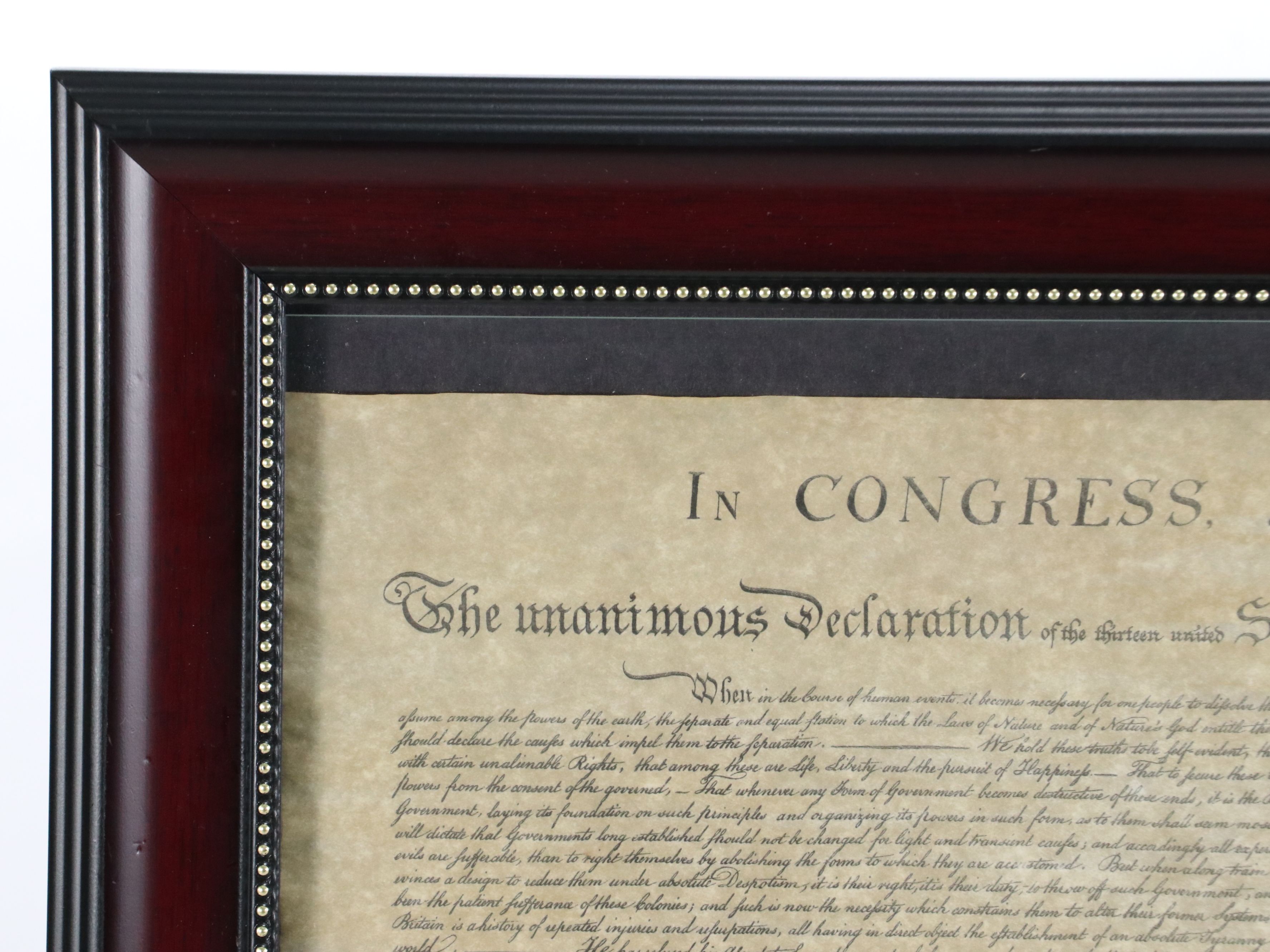 Declaration of Independence Replica Engraving