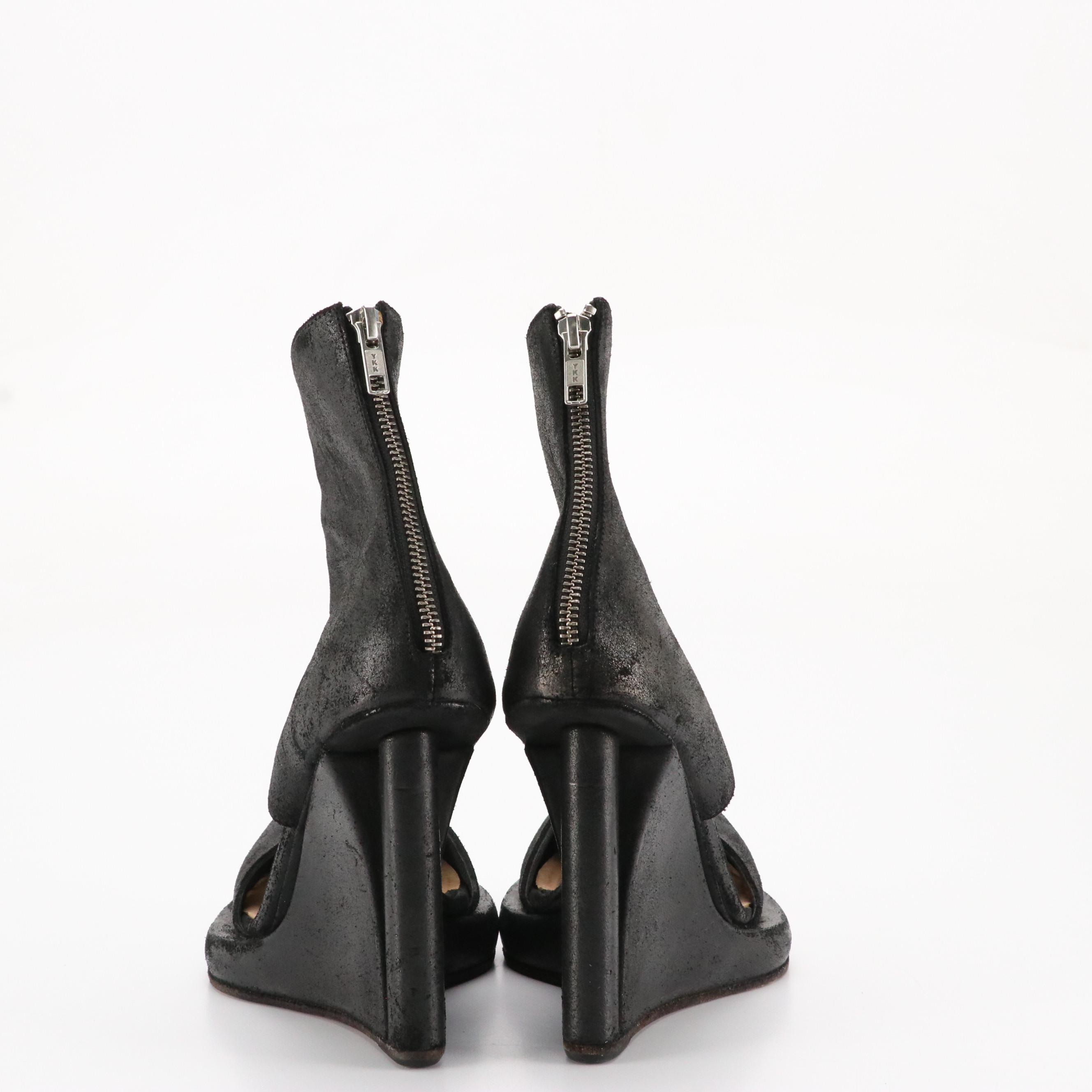 Charlotte Olympia Platform Stiletto Over-the Knee Sock Boots & Horal Wedge Boots