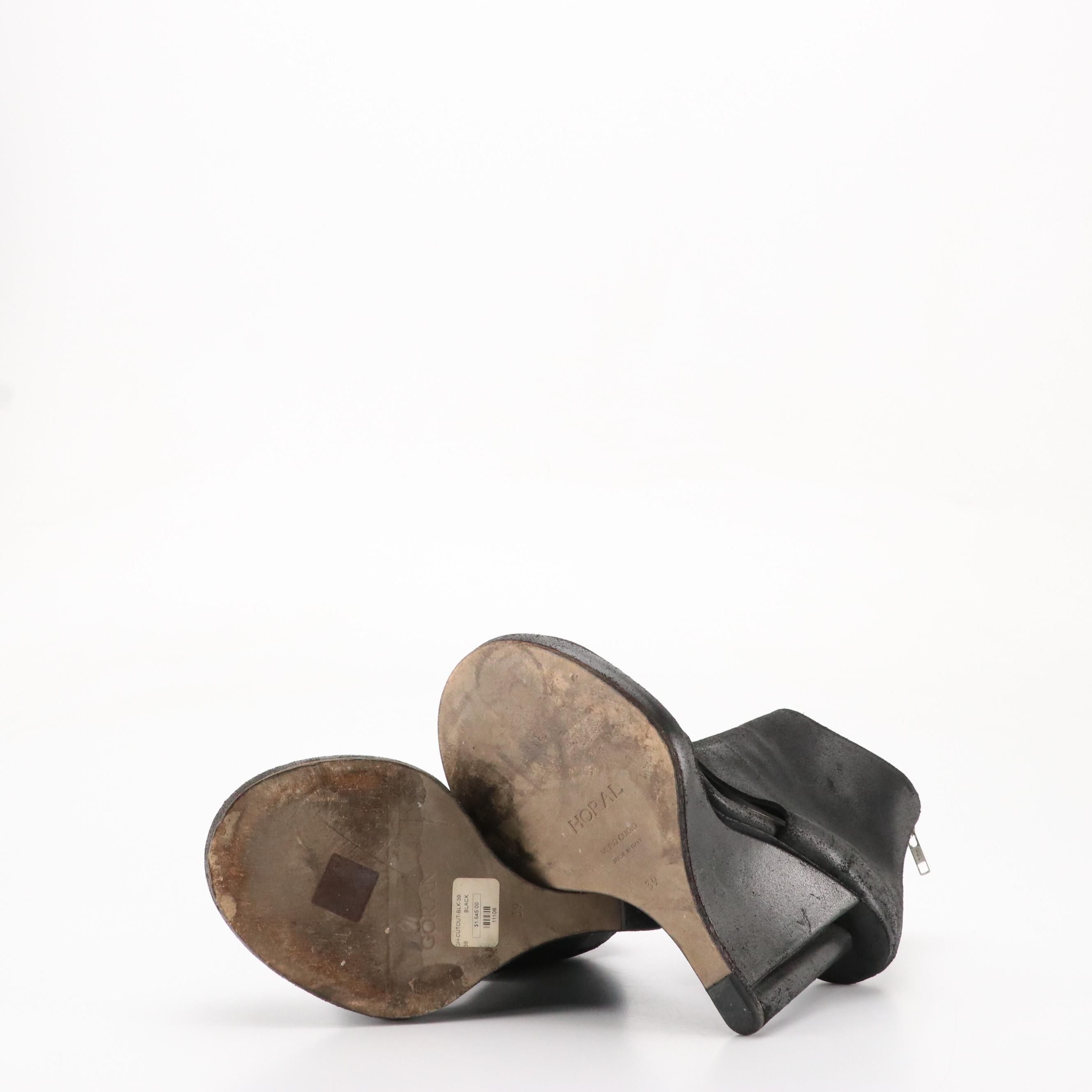 Charlotte Olympia Platform Stiletto Over-the Knee Sock Boots & Horal Wedge Boots