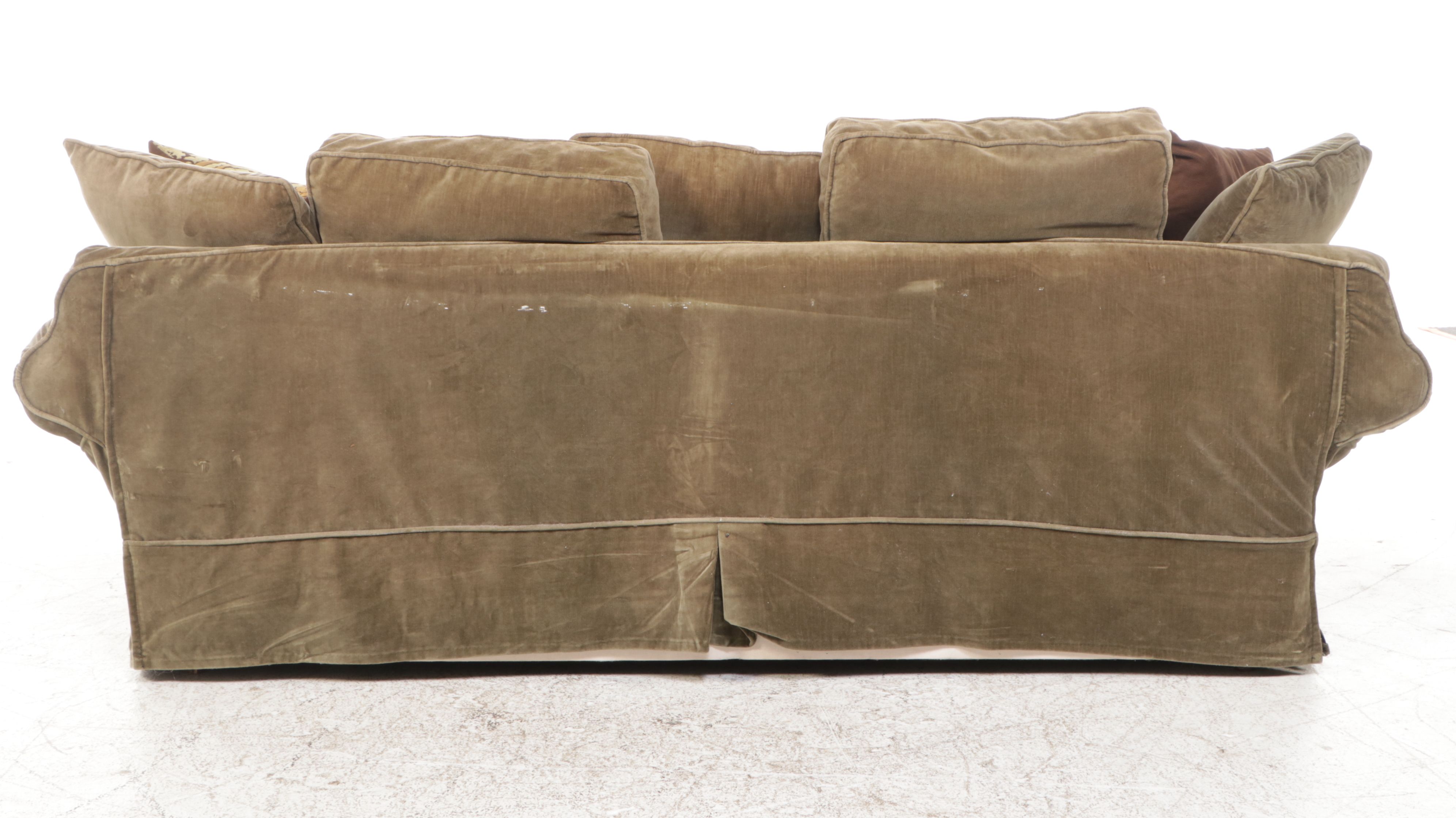 Cannes Moss Upholstered Sofa