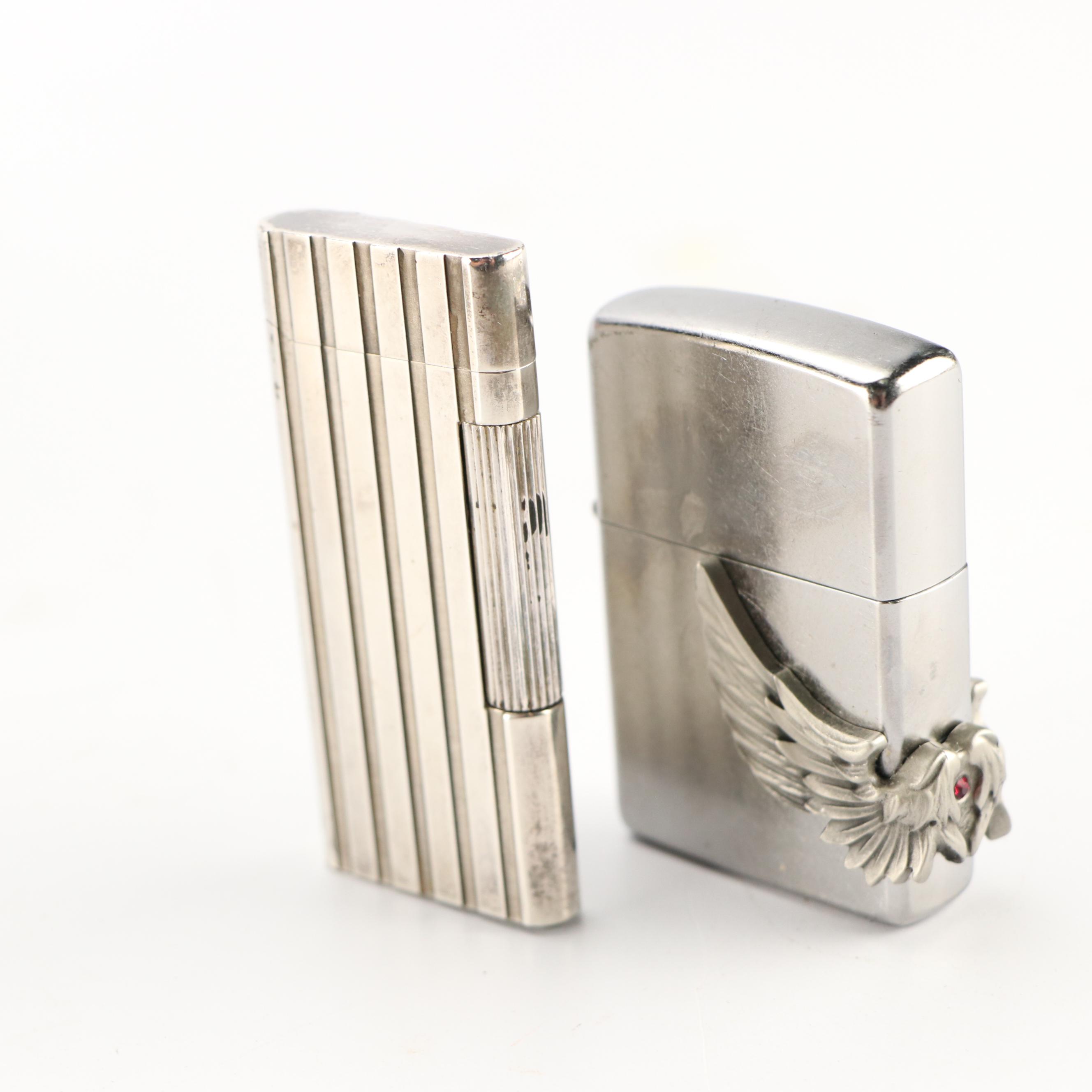 Tiffany & Co. Sterling Lighter, iM Corona Old Boy, Jean Claude & Zippos