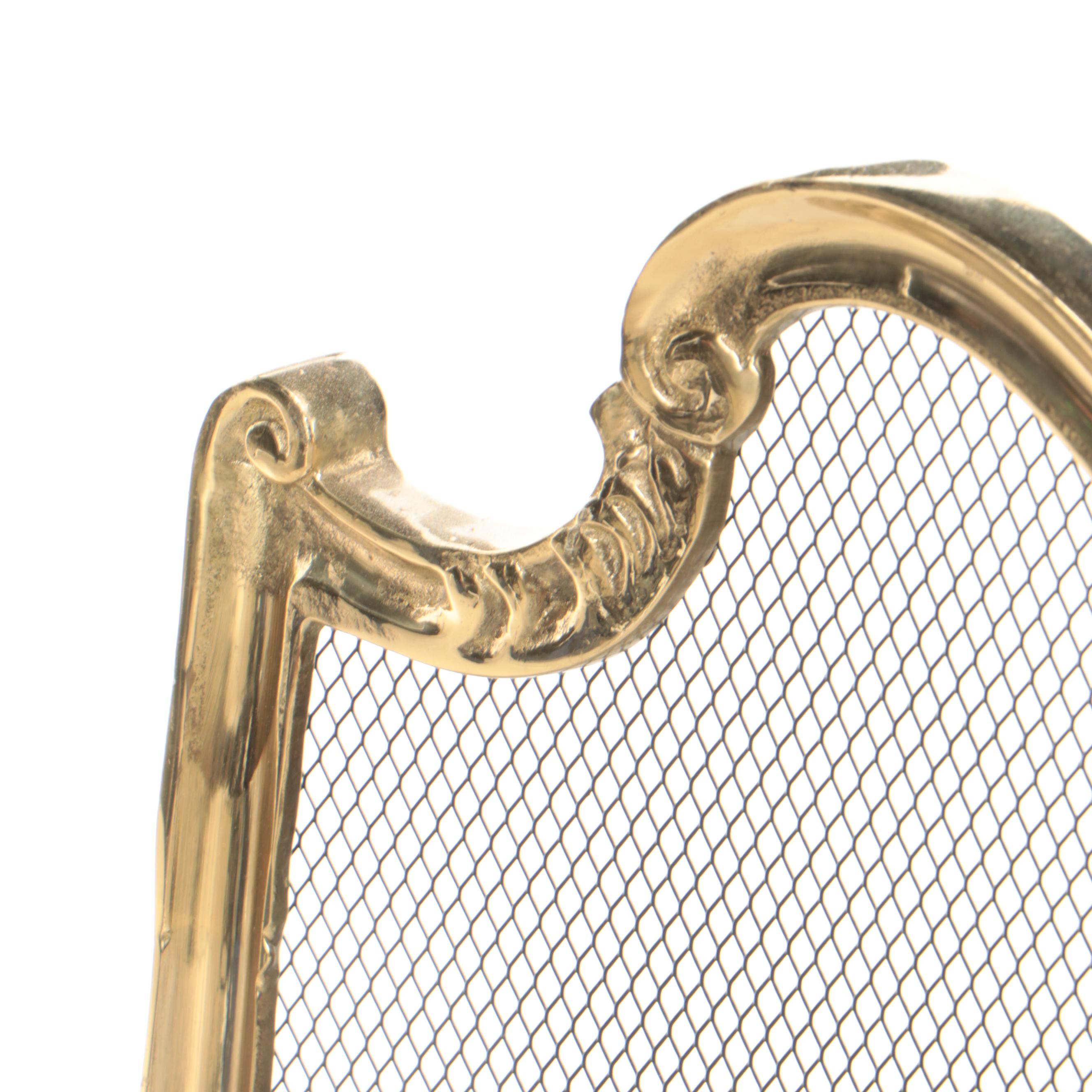 Rococo Style Footed Fireplace Screen