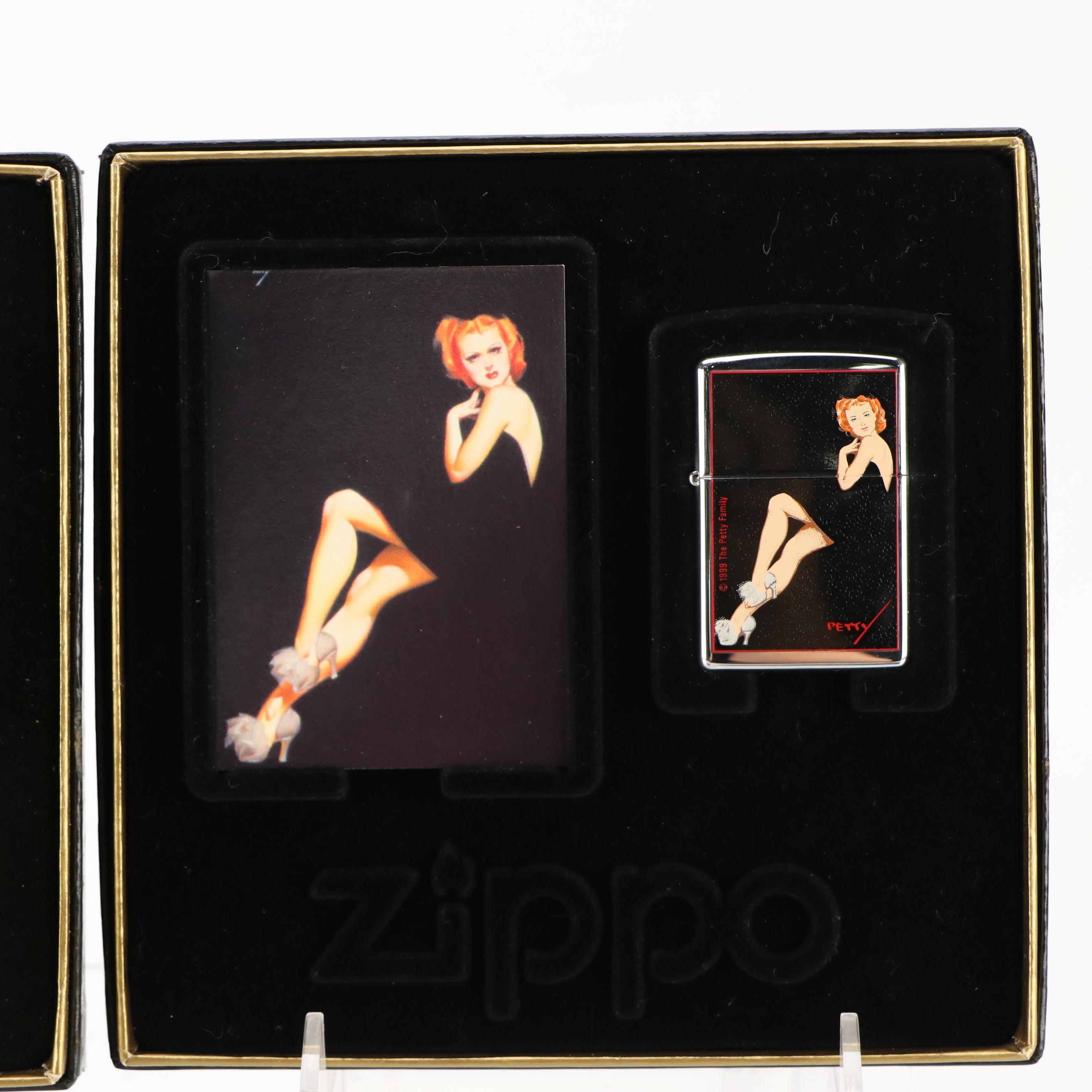 Limited Edition "Petty Girl" and Other Collector and Novelty Zippo Lighters
