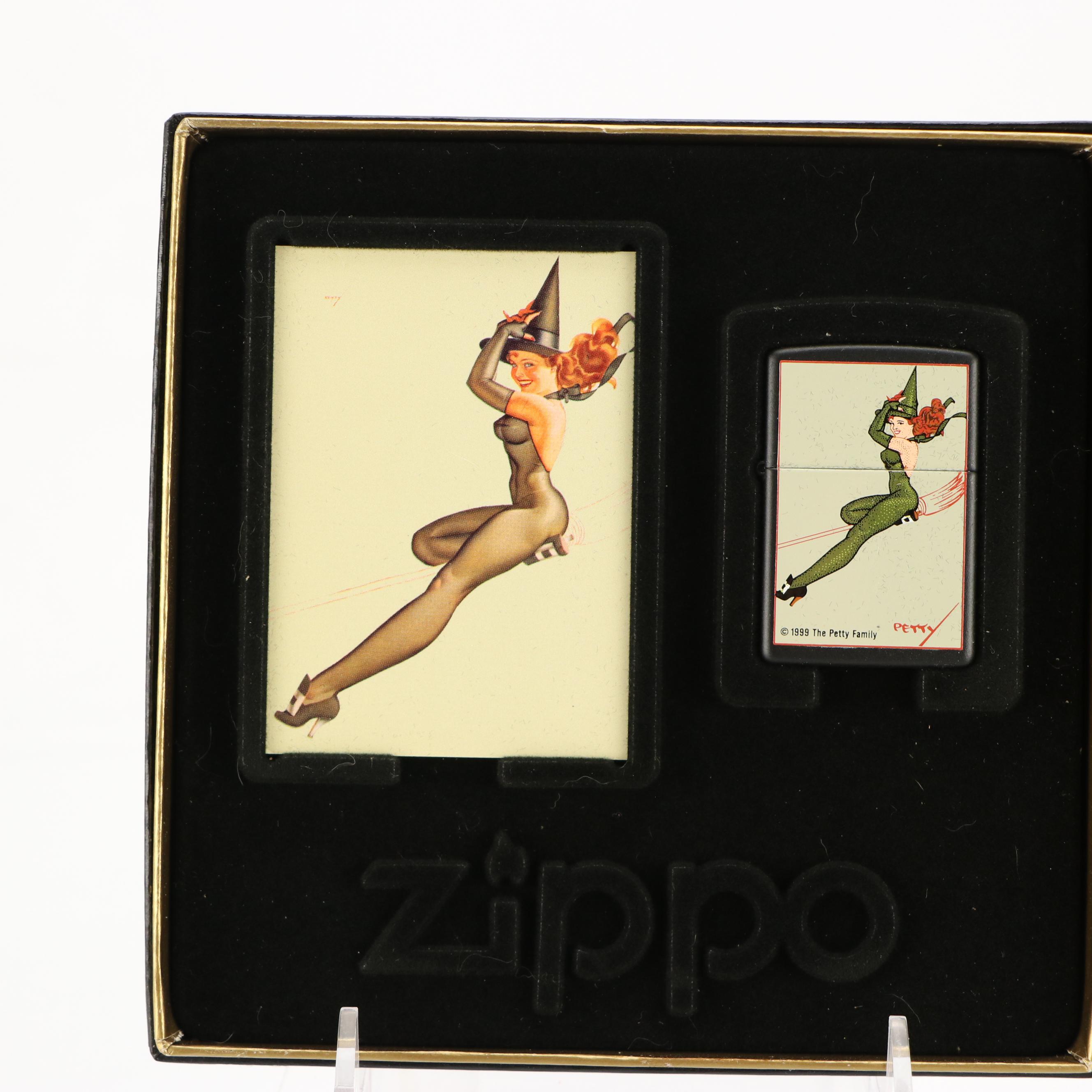 Limited Edition "Petty Girl" and Other Collector and Novelty Zippo Lighters