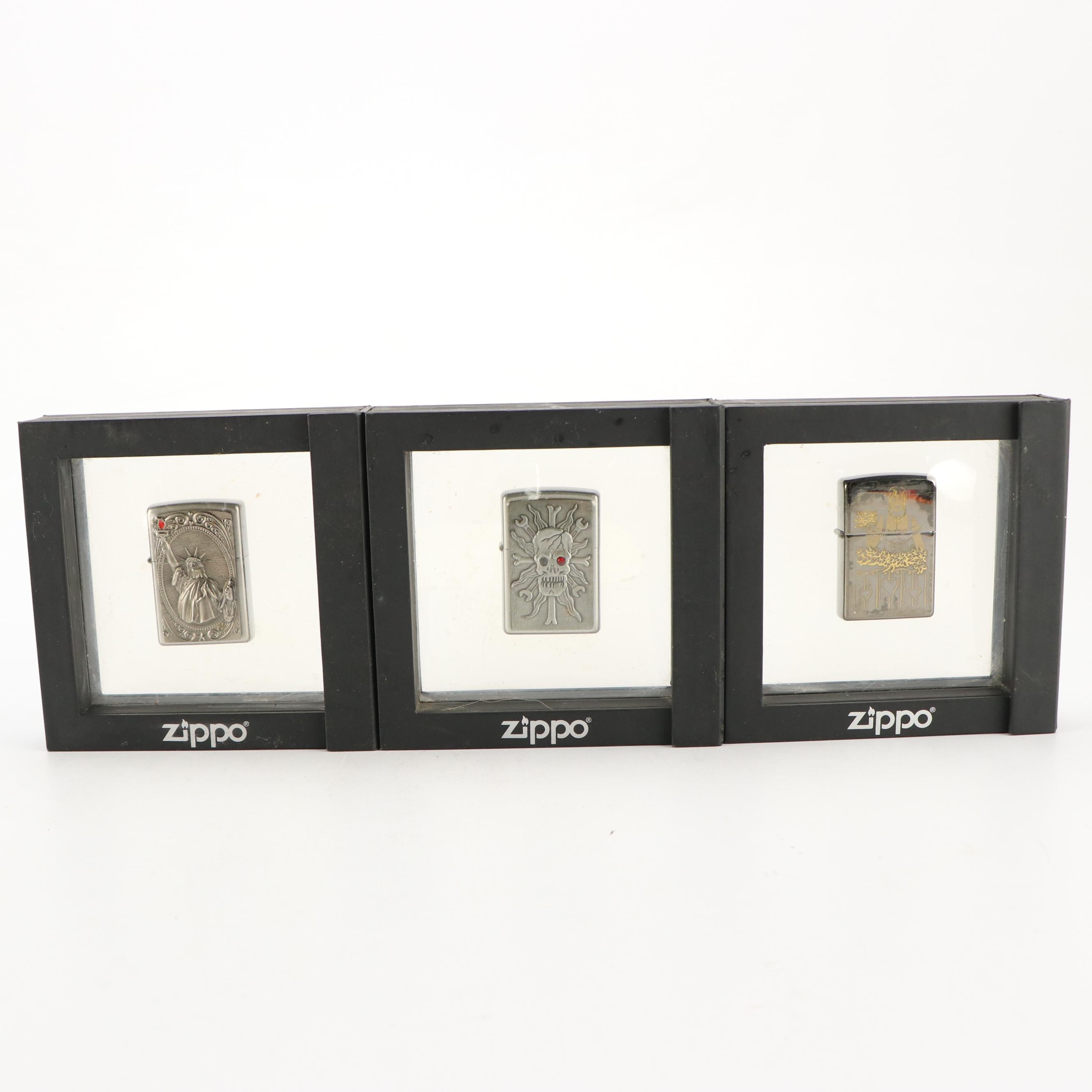 Limited Edition "Petty Girl" and Other Collector and Novelty Zippo Lighters