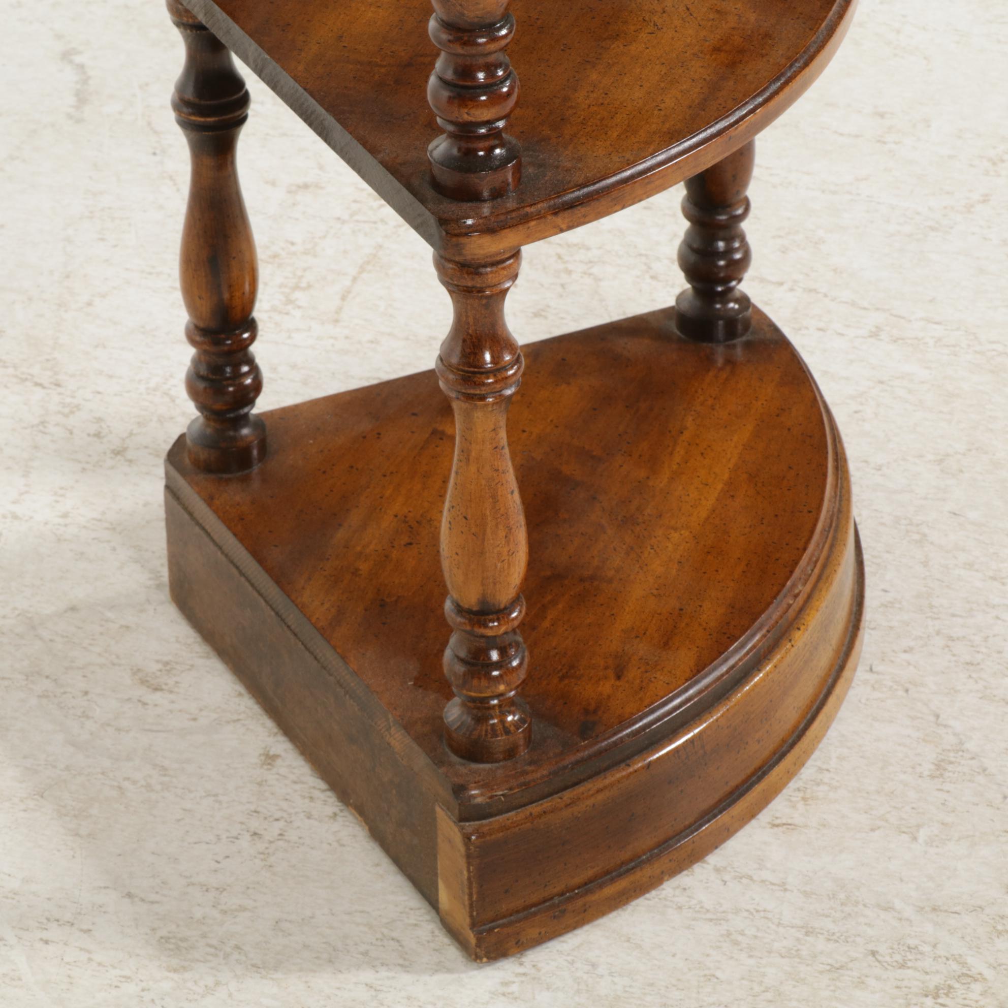 Victorian Eastlake Style Corner Whatnot Shelf