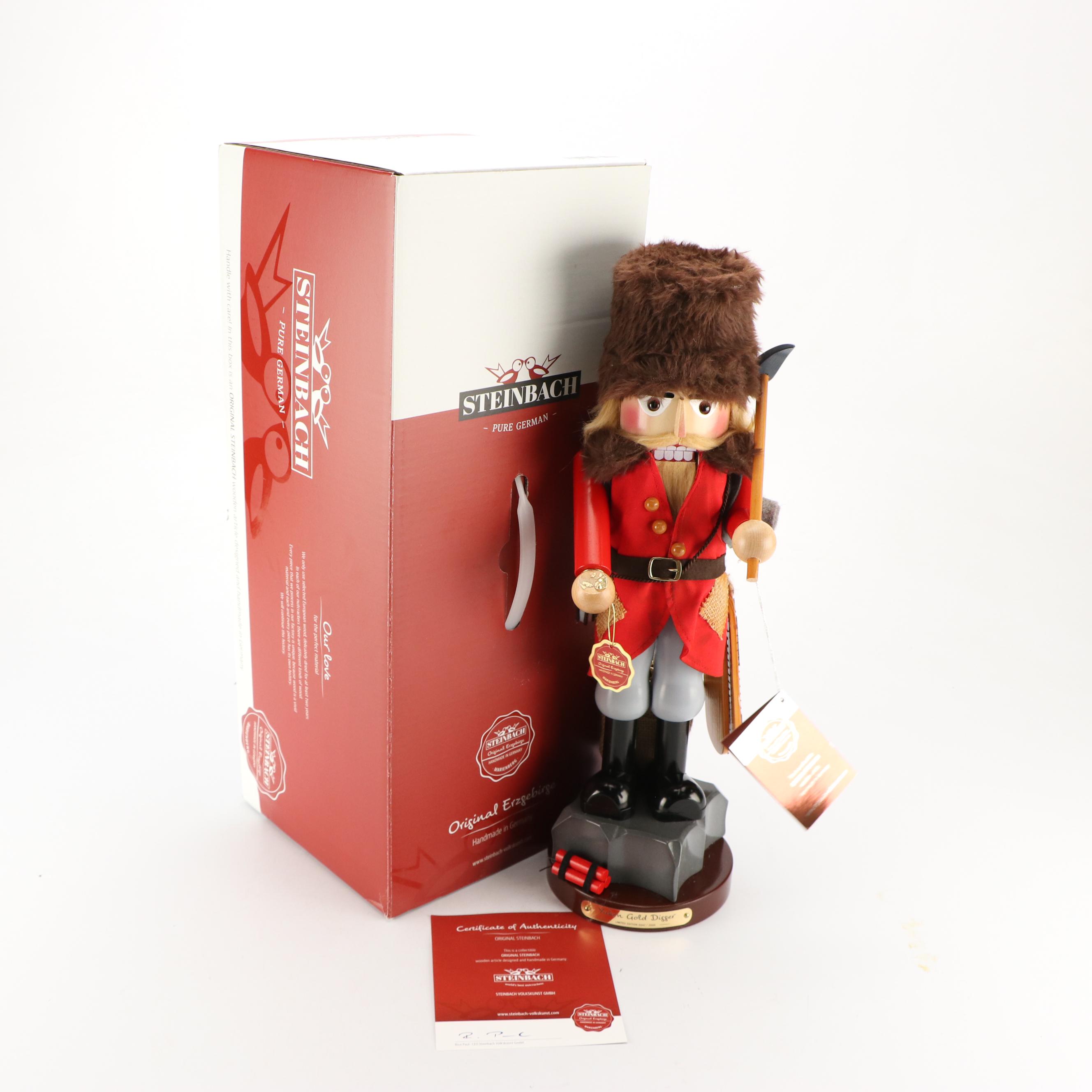 Steinbach Limited Edition "Yukon Gold Digger" Wooden Nutcracker