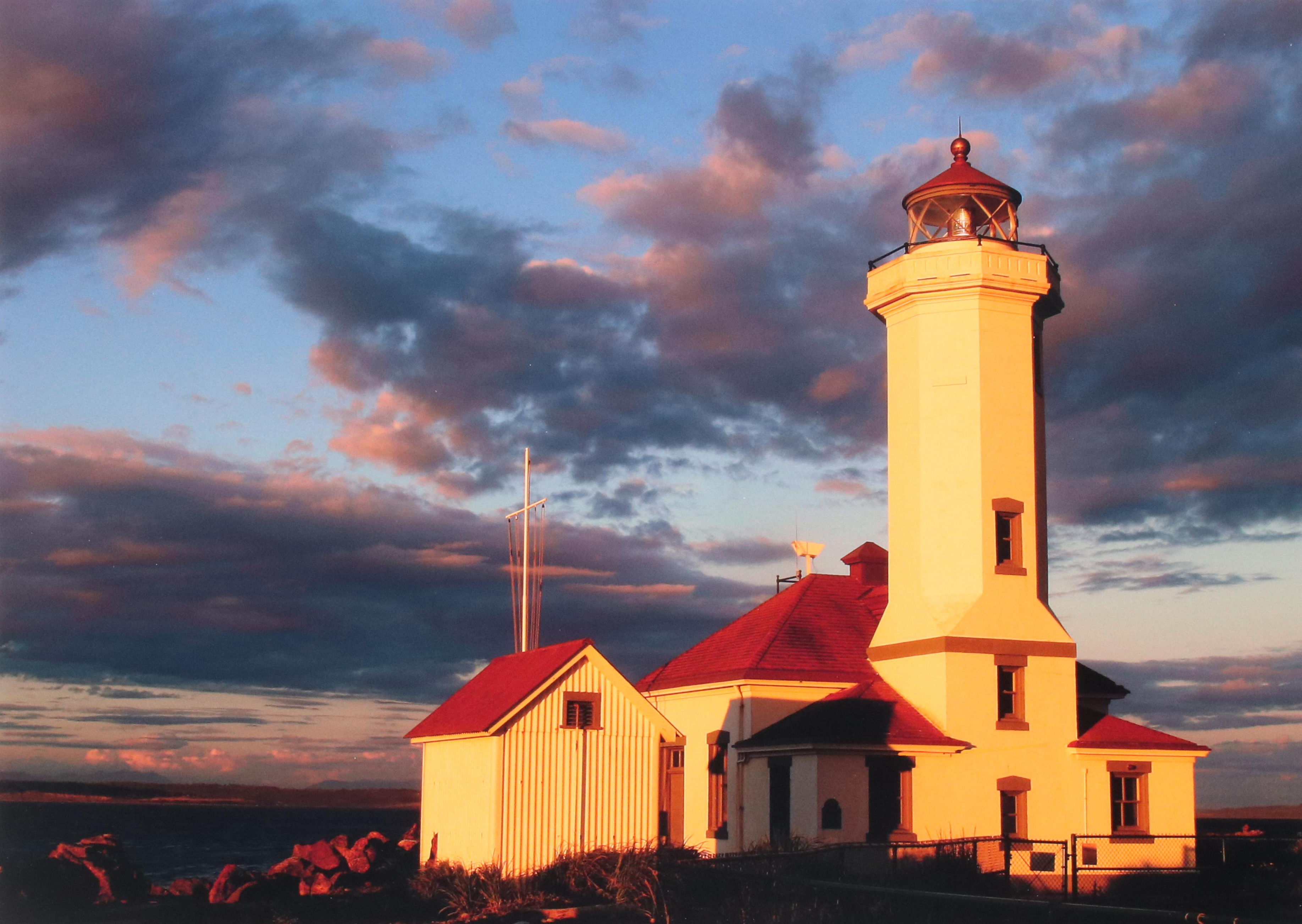 David Schmitt Coastal Landscape Digital Photograph "Fort Worden Light"