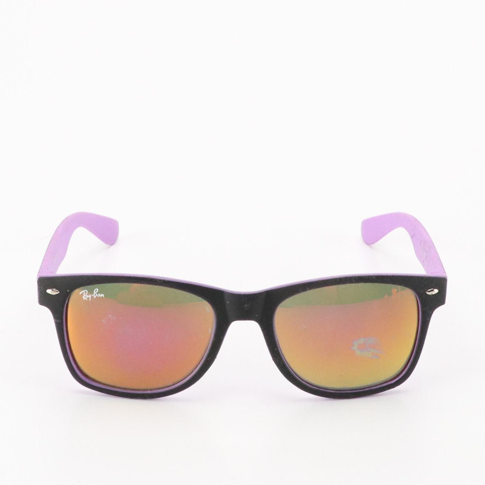 Ray-Ban Wayfarer Sunglasses in Black/Purple, With Case