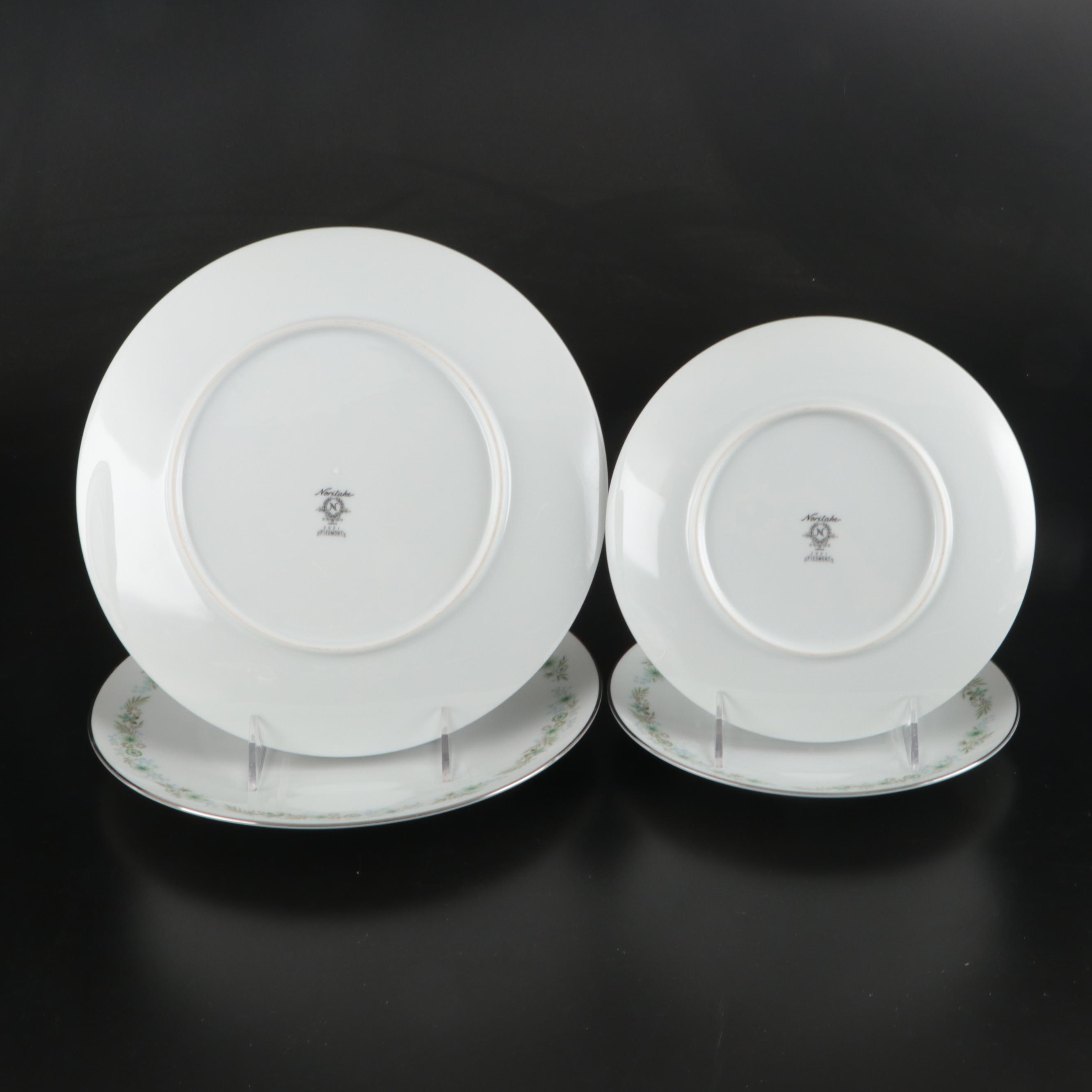 Noritake, Salem, and Other Ceramic Dinnerware with Art Vannes Crystal Ashtray