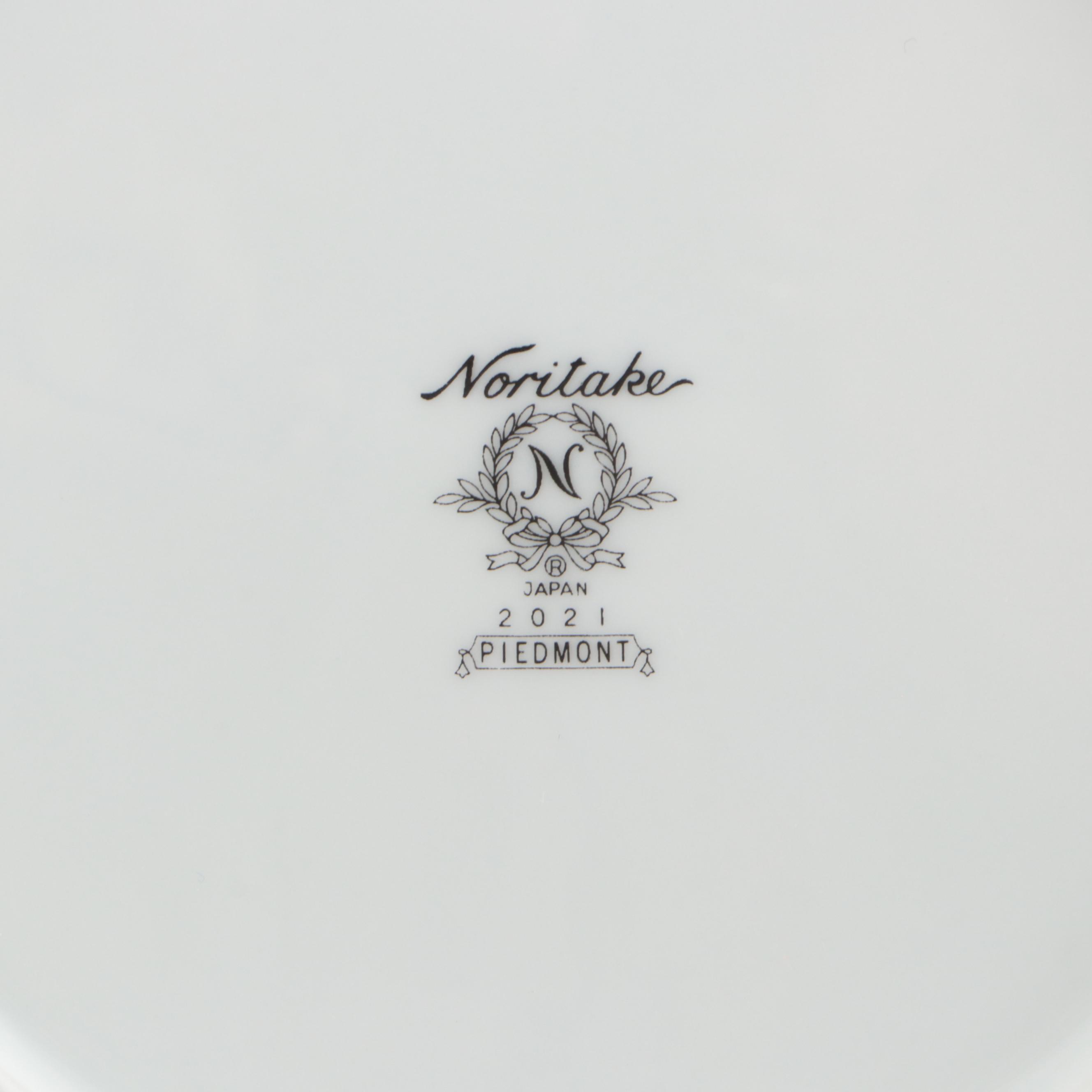 Noritake, Salem, and Other Ceramic Dinnerware with Art Vannes Crystal Ashtray