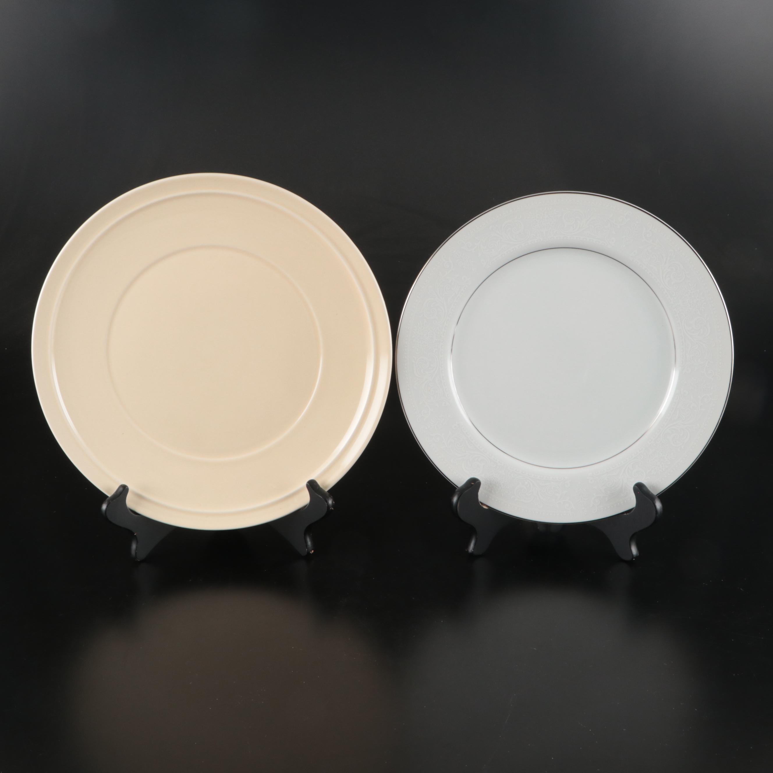 Noritake, Salem, and Other Ceramic Dinnerware with Art Vannes Crystal Ashtray