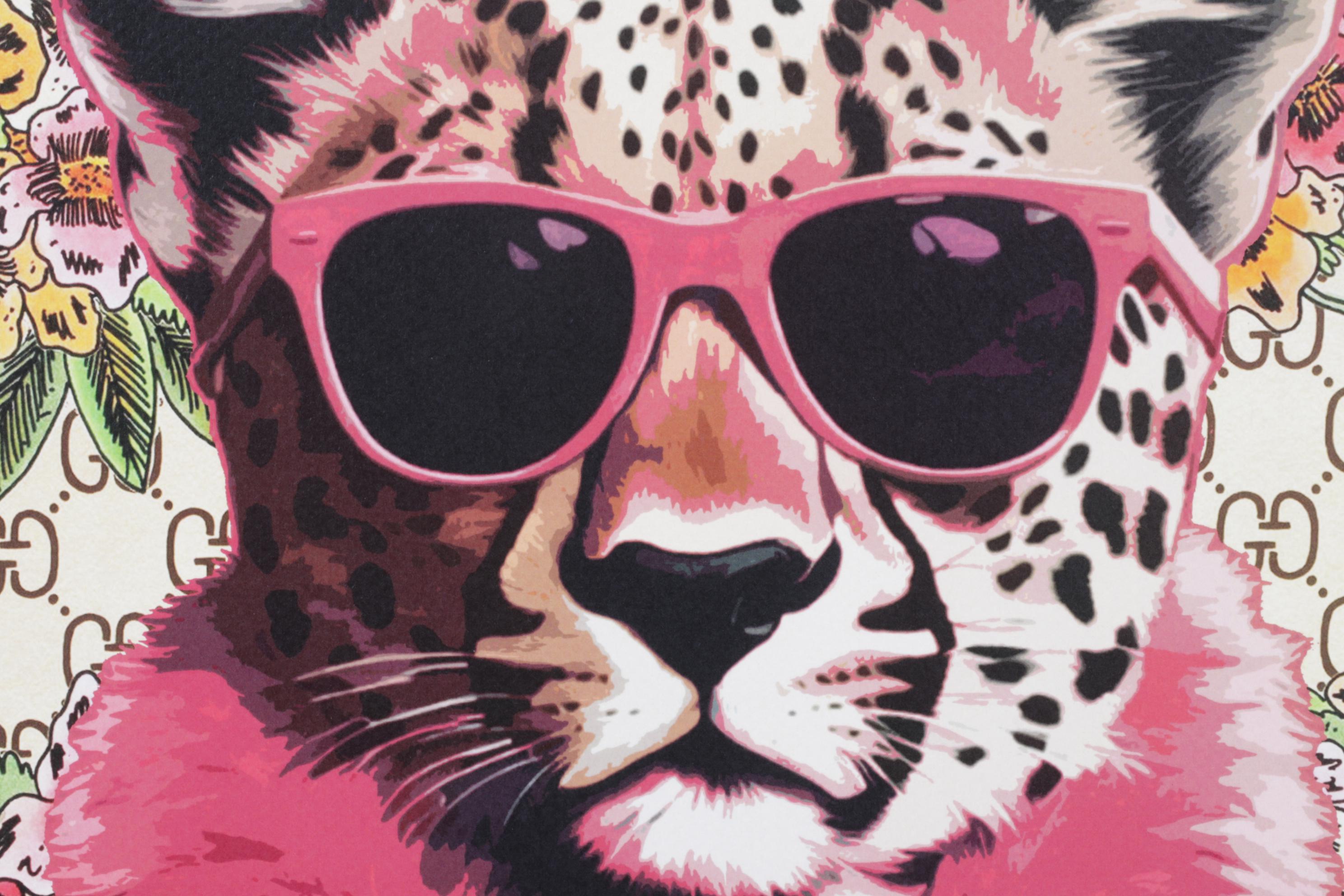 Death NYC Pop Art Graphic Print Homage to Gucci x Cheetah, 2025