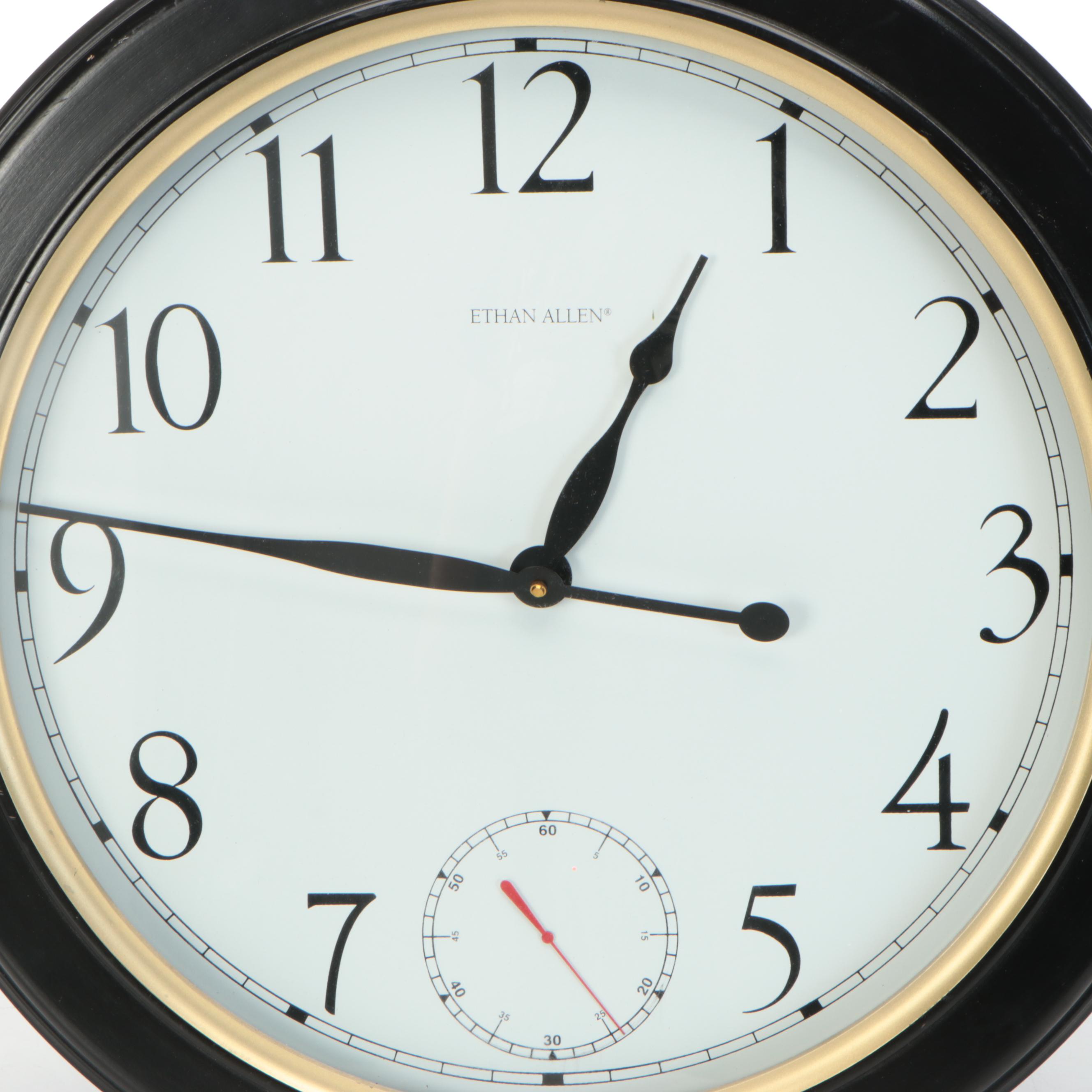 Ethan Allen Contemporary Wall Clock