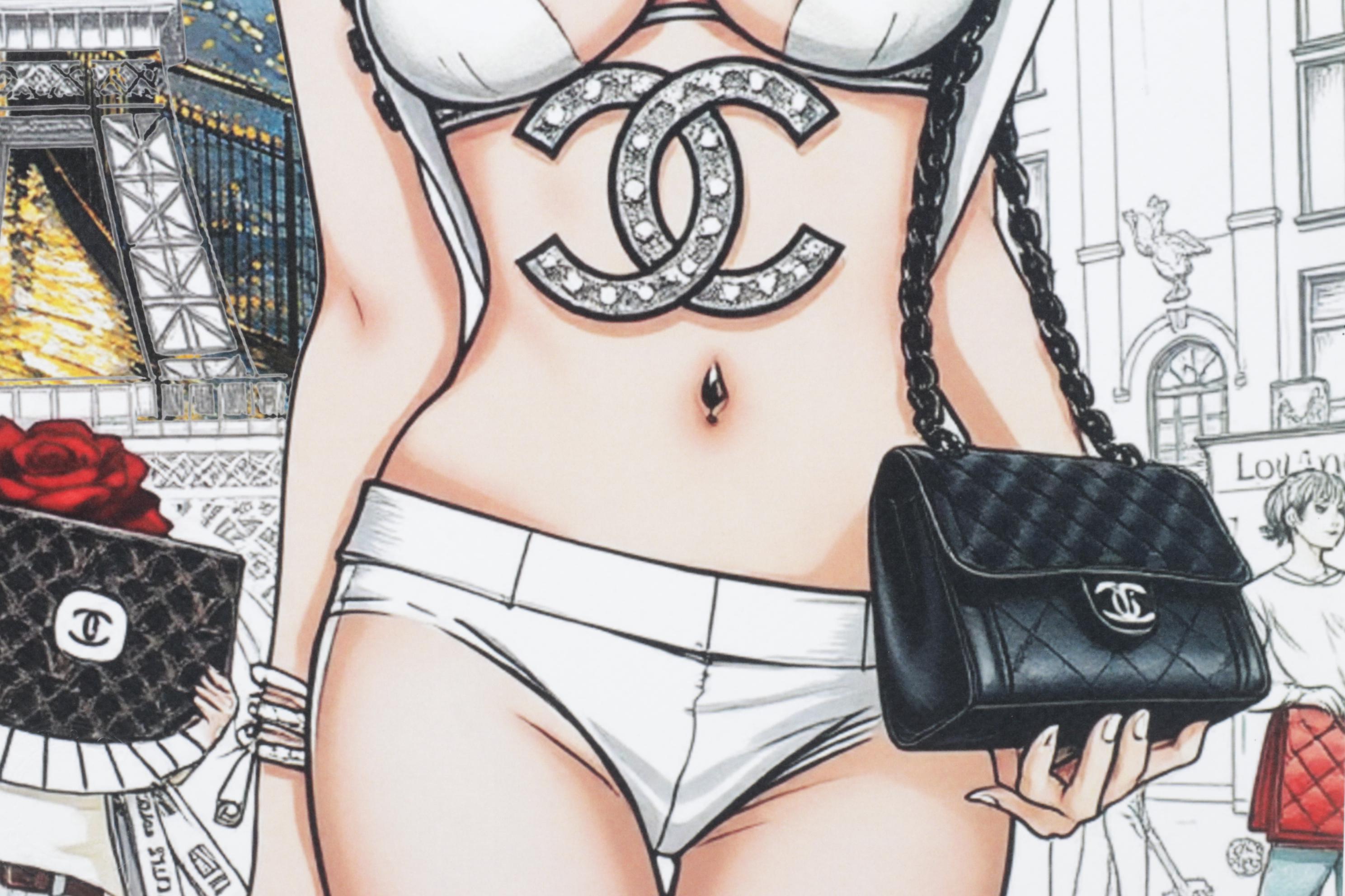 Death NYC Pop Art Graphic Print Homage to Chanel & Van Gogh, 2025