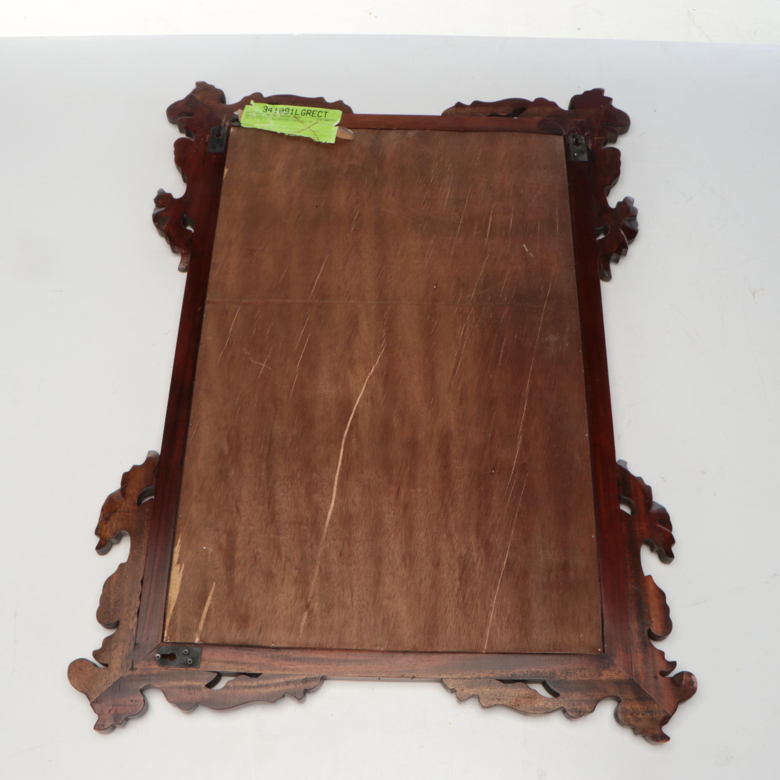 Black Forest Carved Wood Wall Mirror, 20th Century