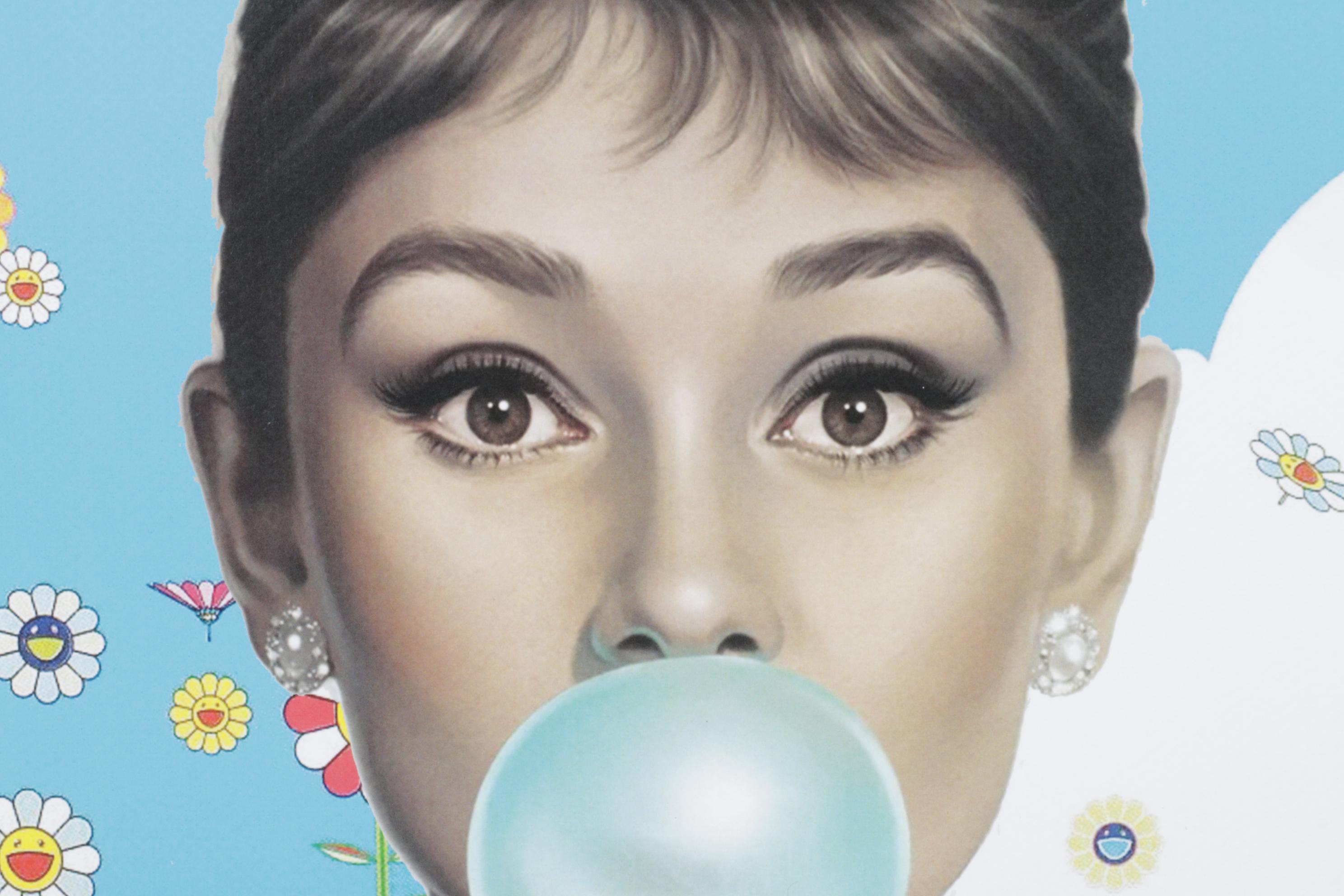 Death NYC Pop Art Graphic Print Homage to Murakami & Audrey Hepburn, 2025