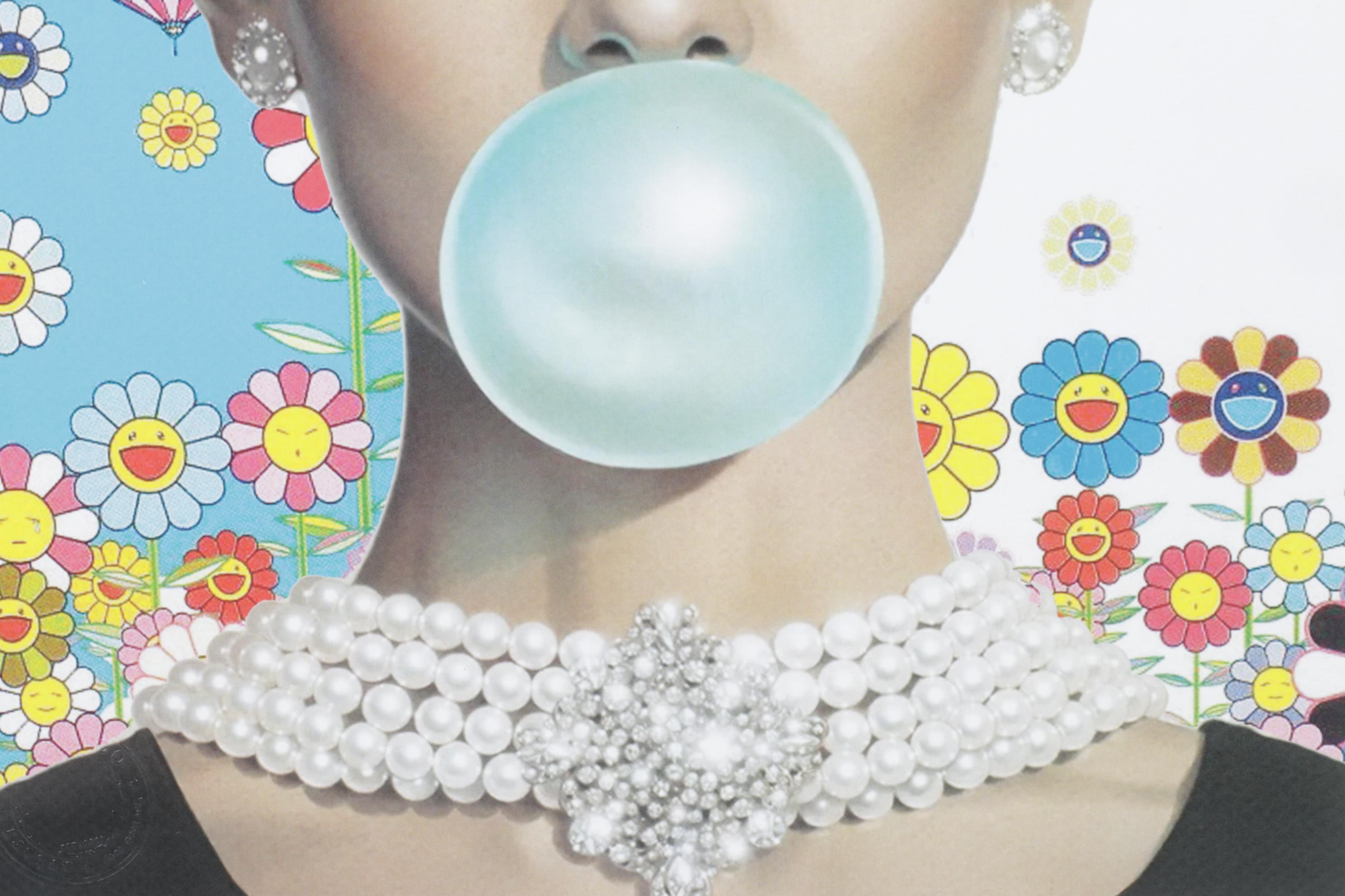 Death NYC Pop Art Graphic Print Homage to Murakami & Audrey Hepburn, 2025