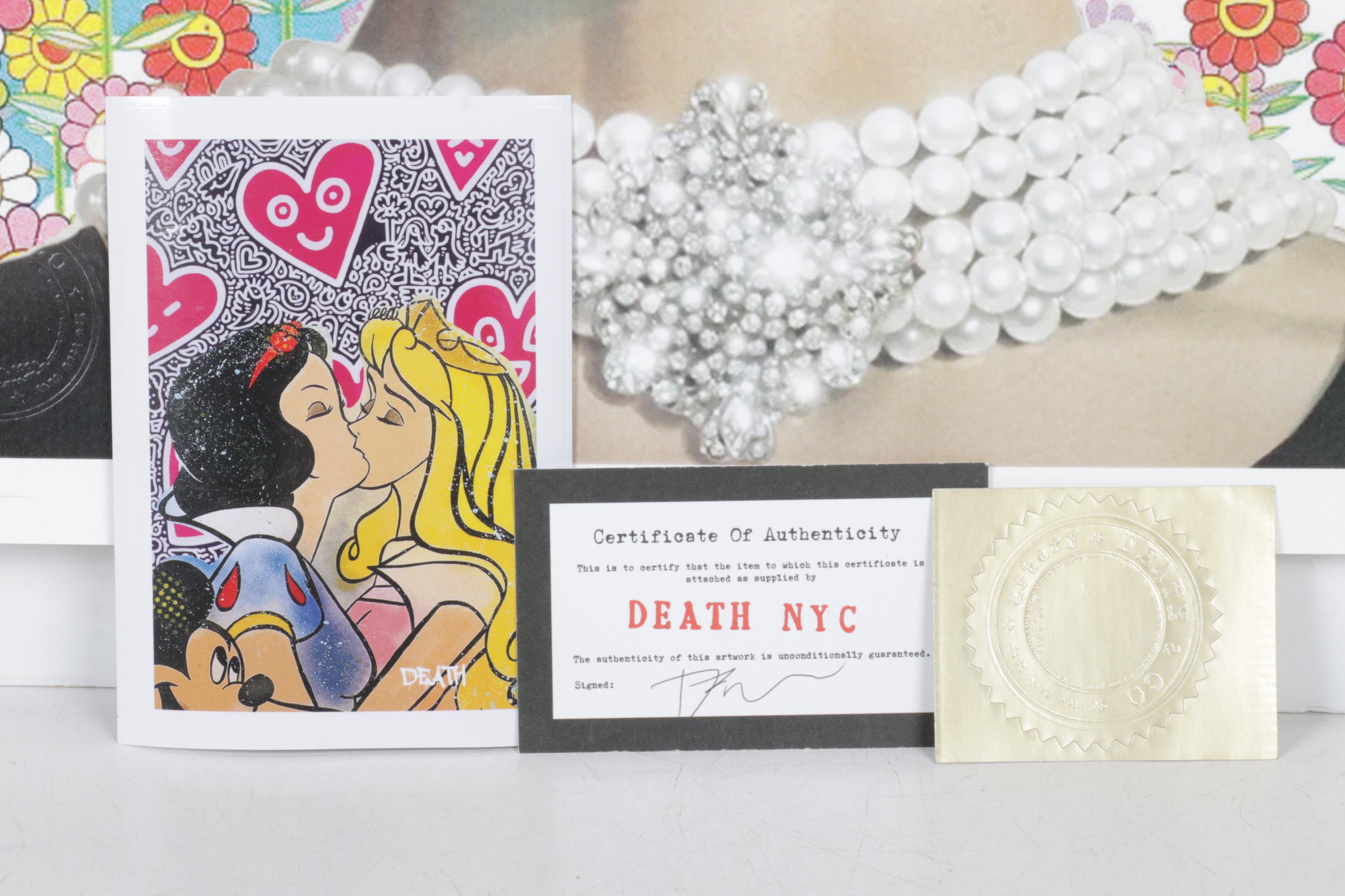 Death NYC Pop Art Graphic Print Homage to Murakami & Audrey Hepburn, 2025